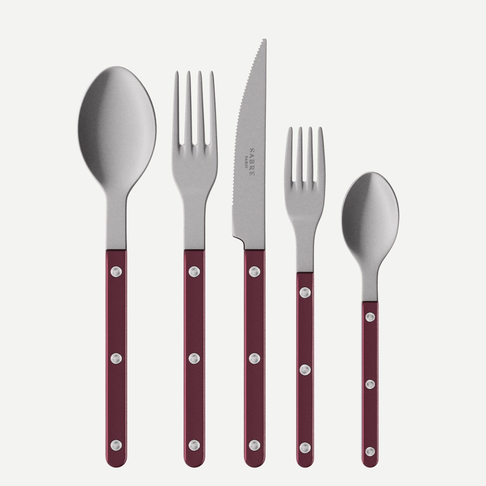 Bistrot Vintage Pearly, Aubergine - 20 pieces cutlery set