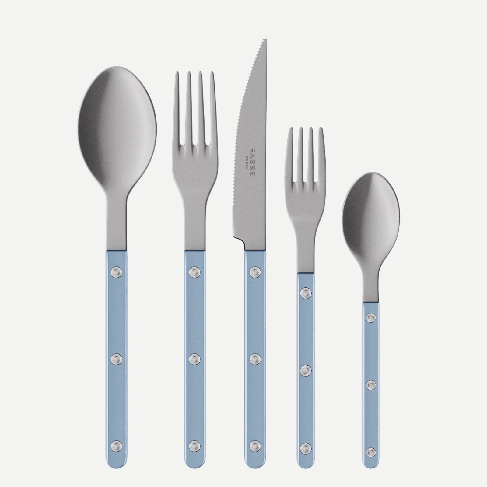 Bistrot Vintage Pearly, Light blue - 20 pieces cutlery set