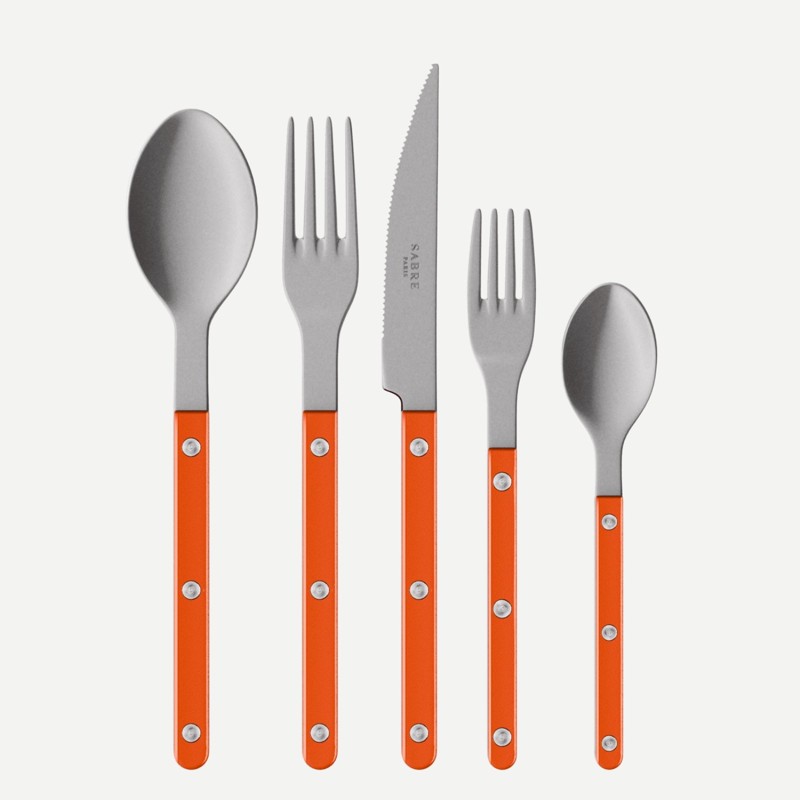 Bistrot Vintage Pearly, Orange - 20 pieces cutlery set
