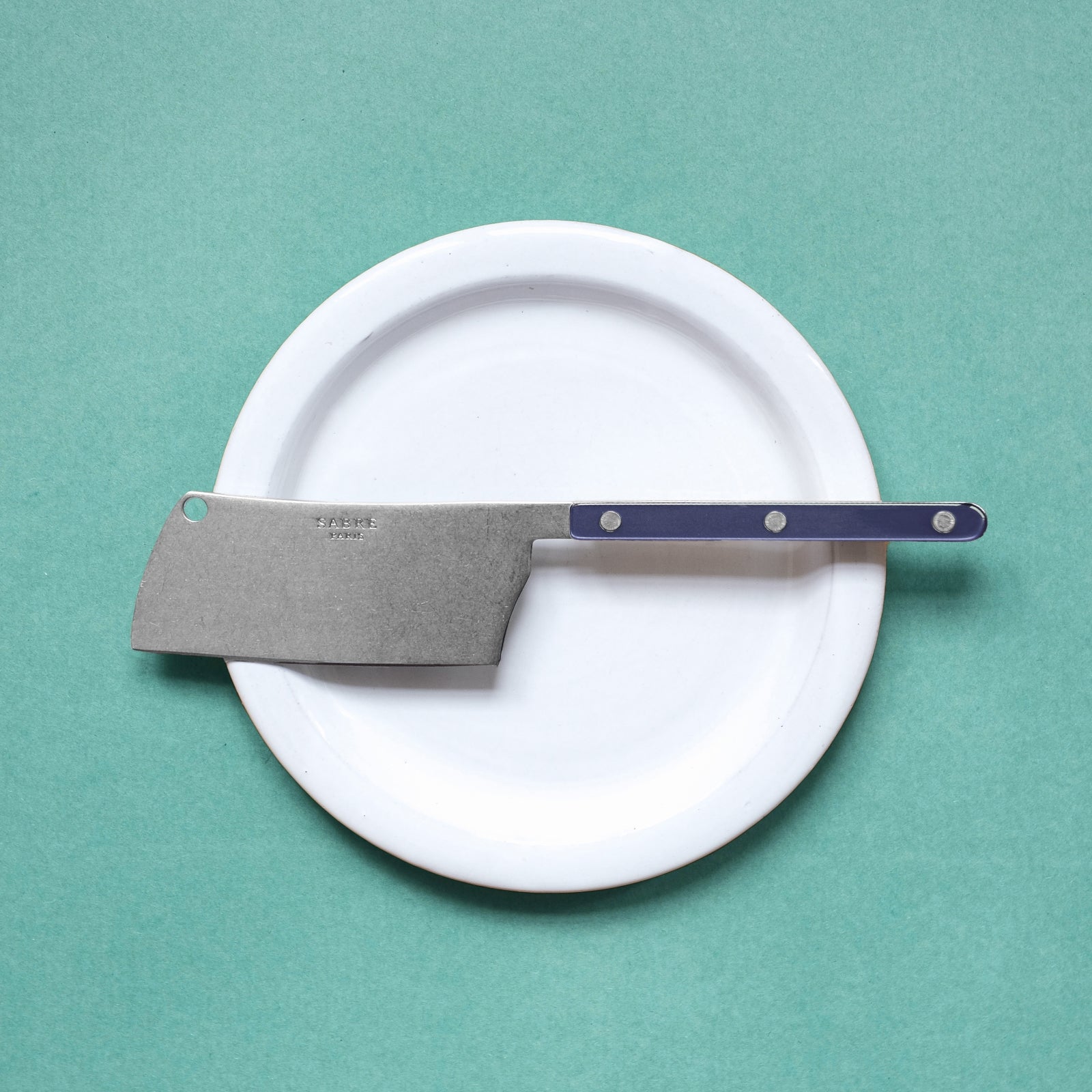Bistrot Vintage Pearly, Steel blue - Cheese cleaver