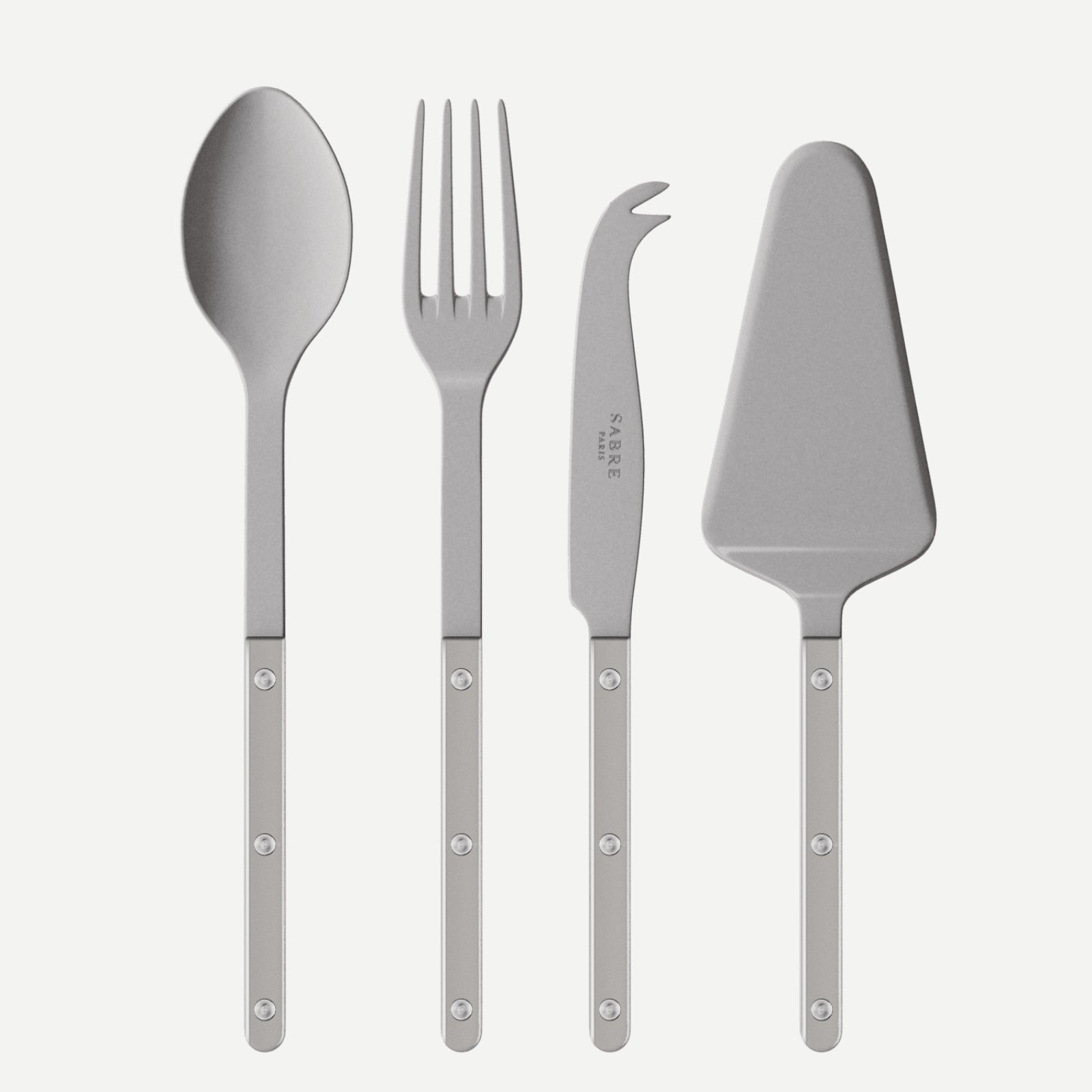 Bistrot Vintage Pearly, Grey - Set of 4 Bistrot must-have serving pieces