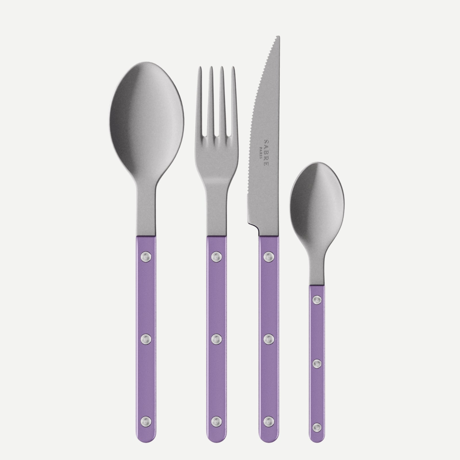 Bistrot Vintage Pearly, Purple - 48 pieces cutlery set