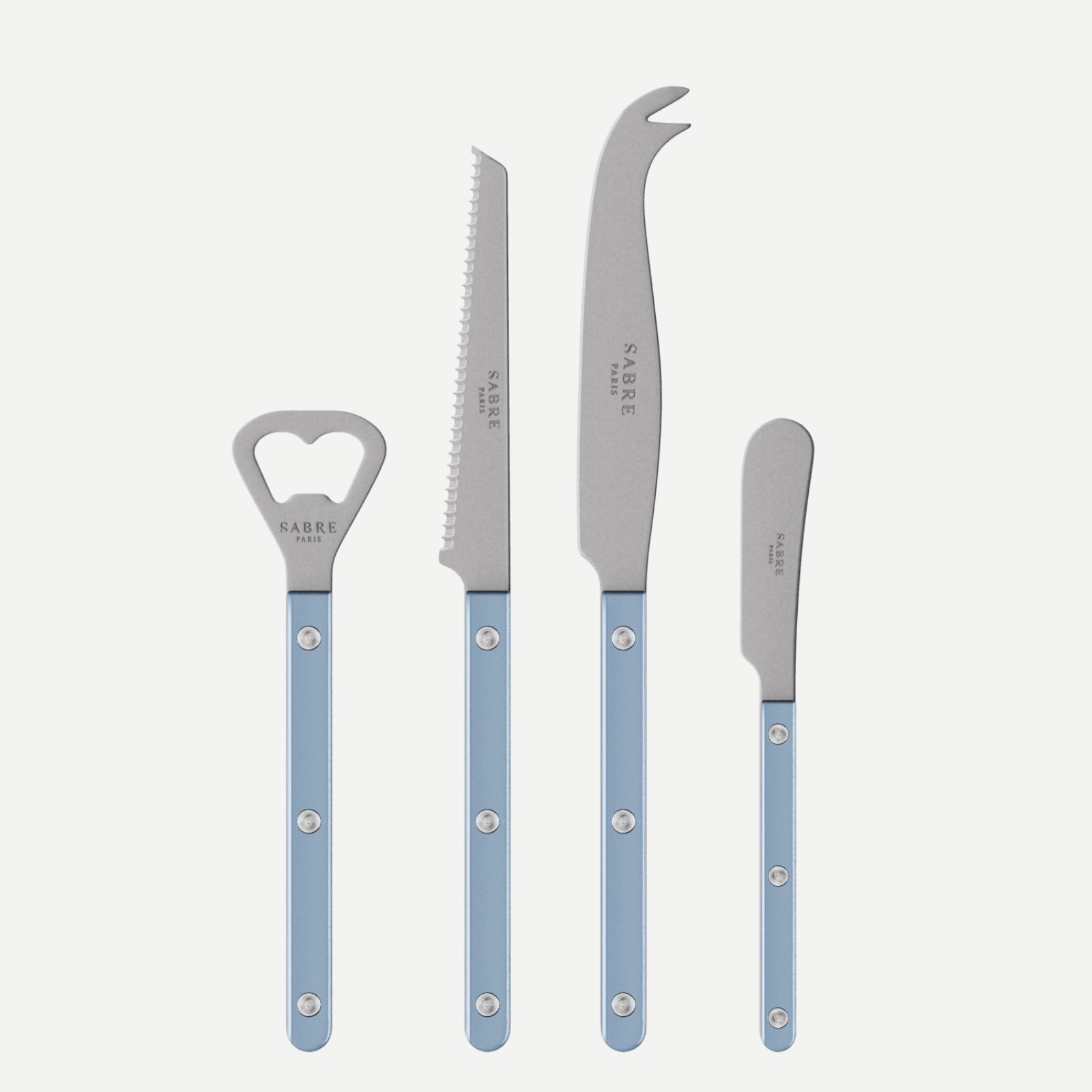 Bistrot Vintage Pearly, Light blue - Bistrot aperitif set