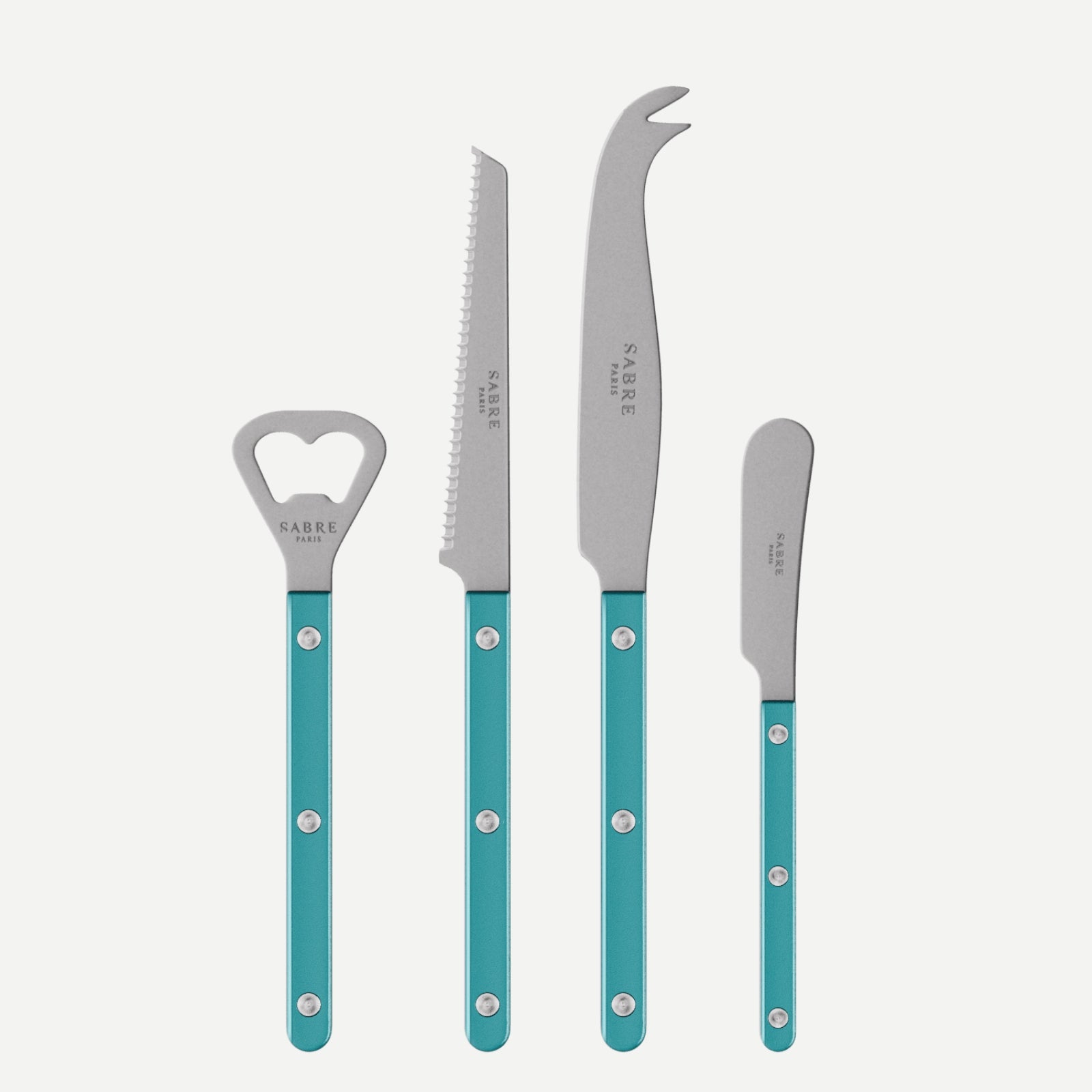 Bistrot Vintage Pearly, Turquoise - Bistrot aperitif set