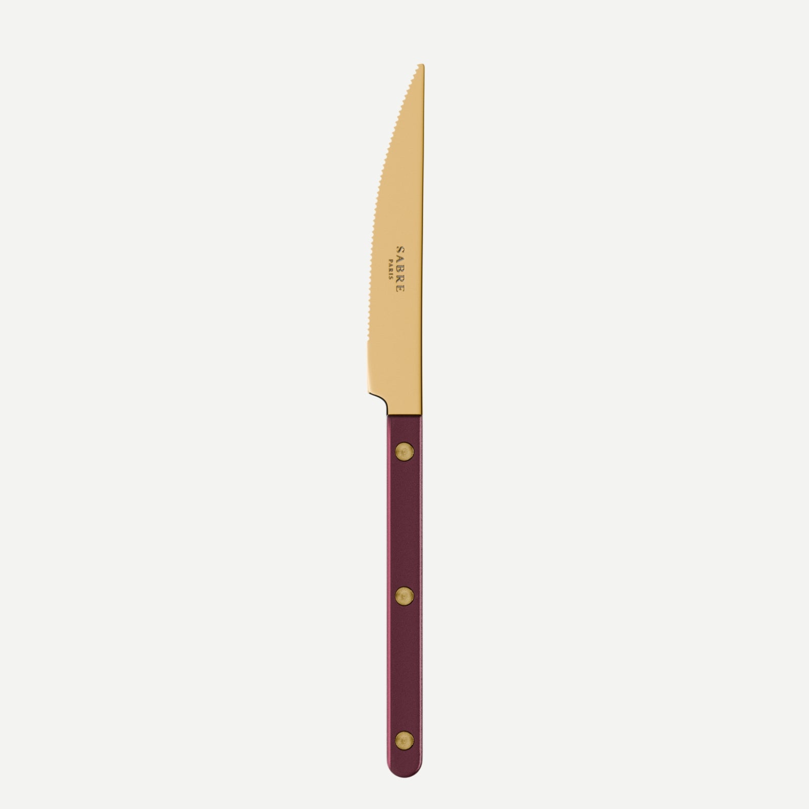 Bistrot Gold Pearly, Aubergine - Dinner knife
