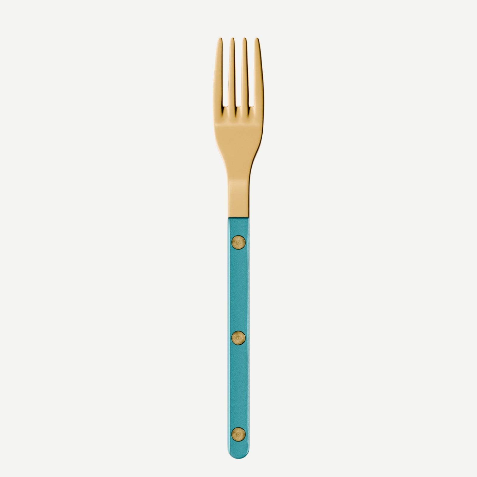 Bistrot couleur Gold Uni, Turquoise - Couverts de service