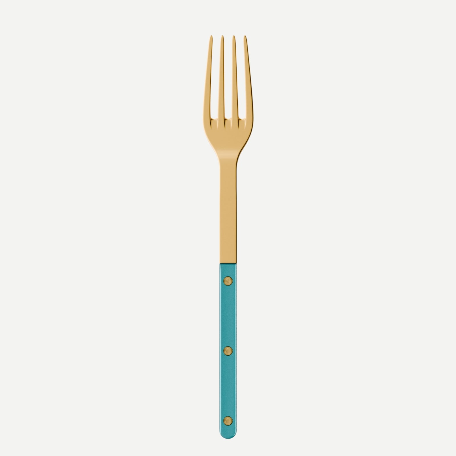 Bistrot Gold Pearly, Turquoise - Serving fork