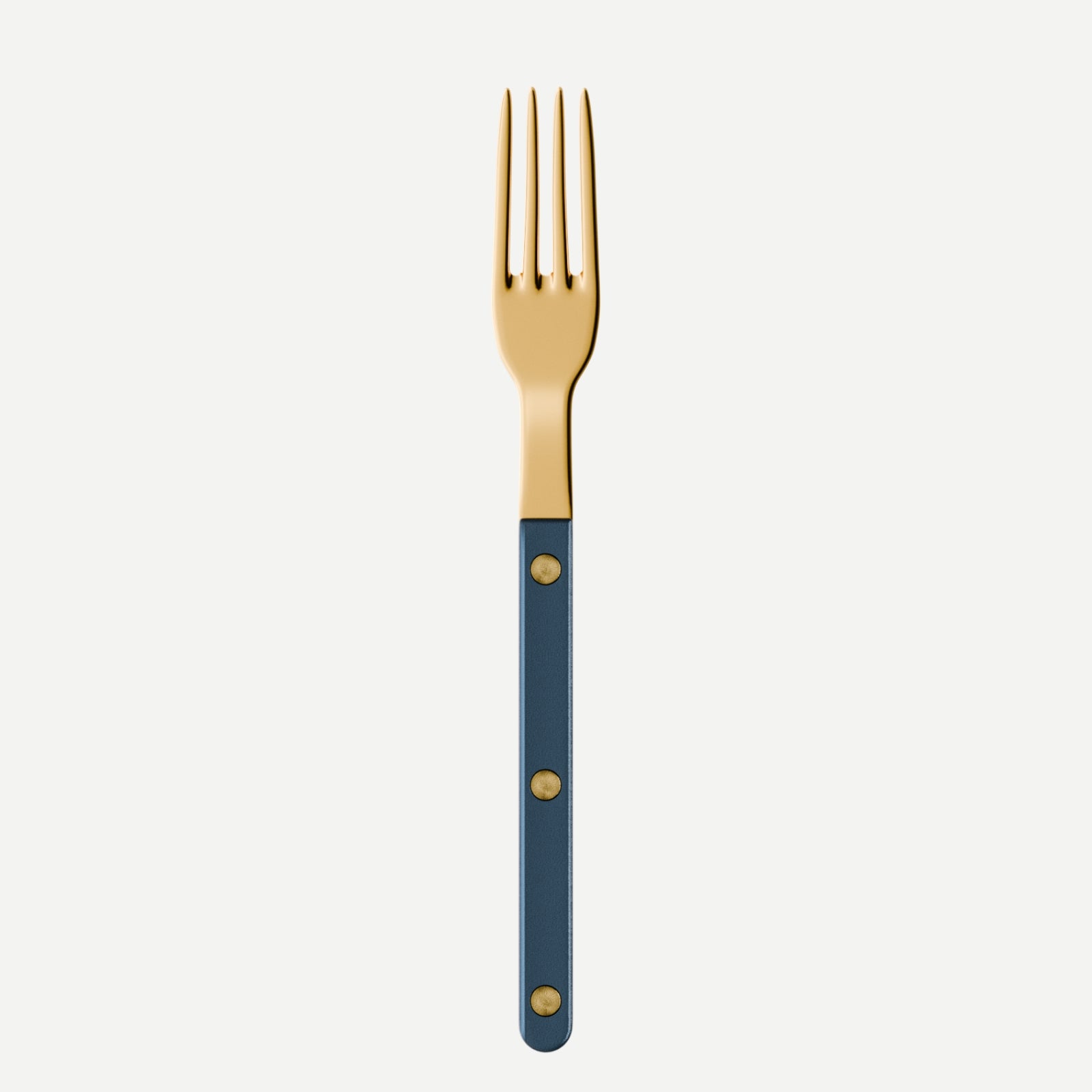 Bistrot Gold Pearly, Steel blue - Small fork