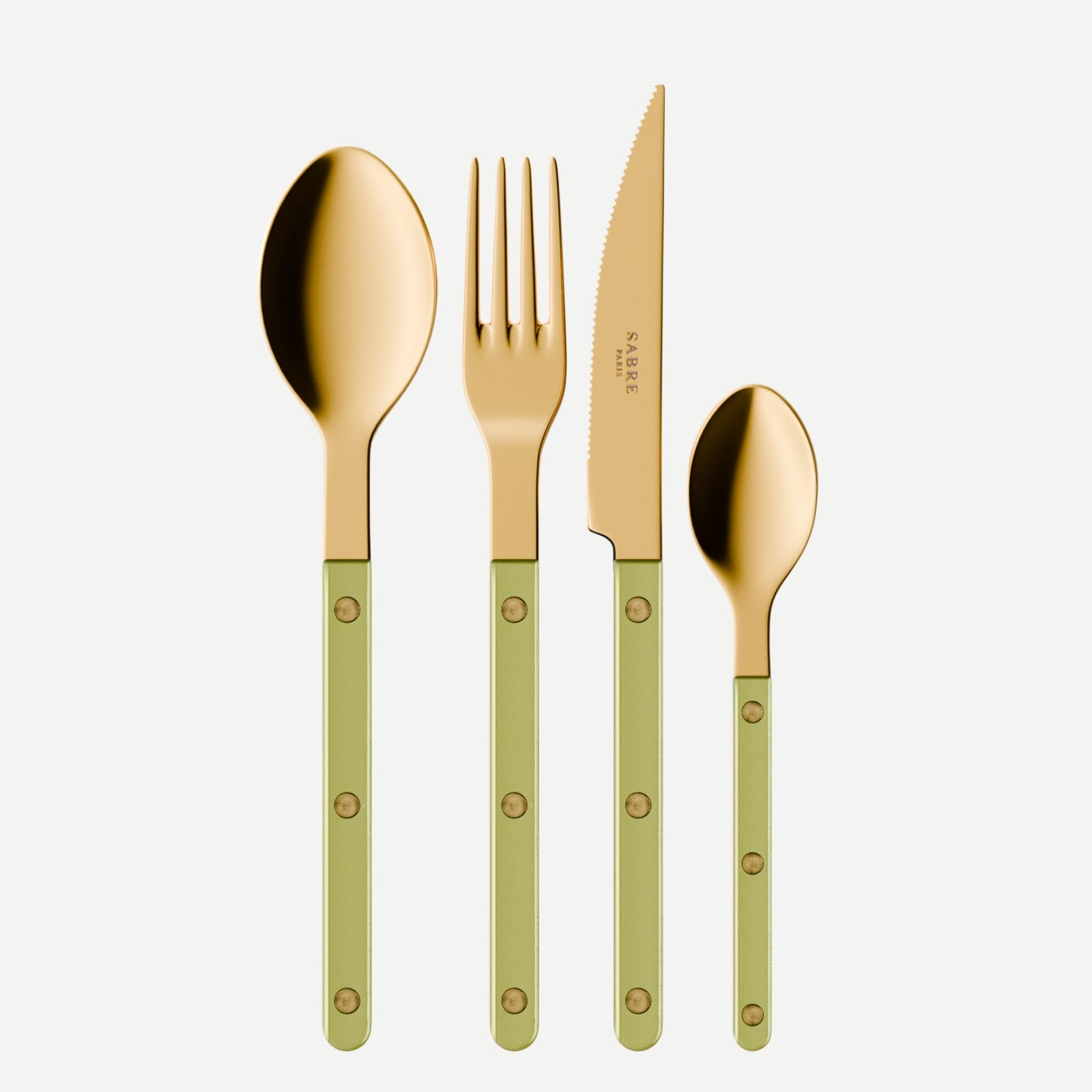 Bistrot Gold Pearly, Moss - 24 pieces cutlery set