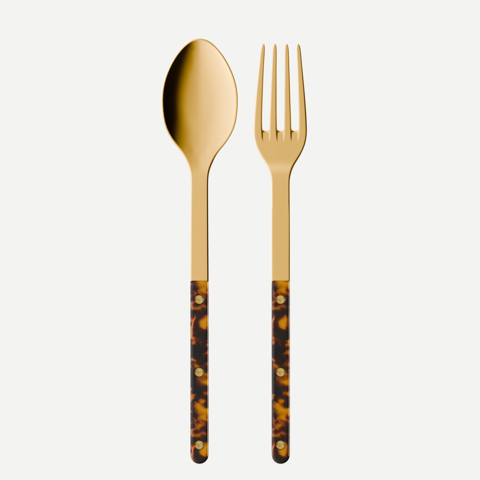 Bistrot Gold Tortoise, Faux Tortoise - Serving set