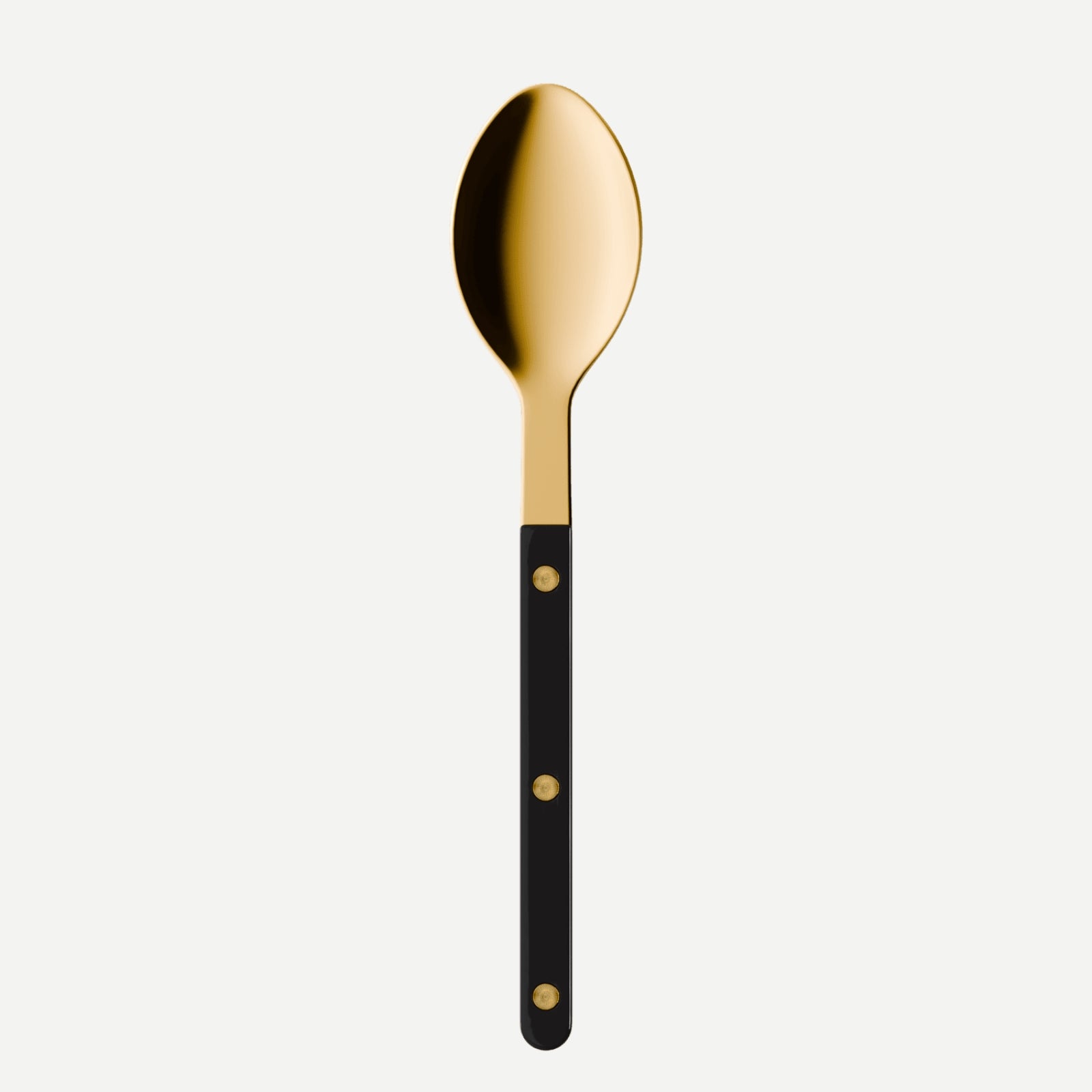 Bistrot Gold Solid, Black - Soup spoon