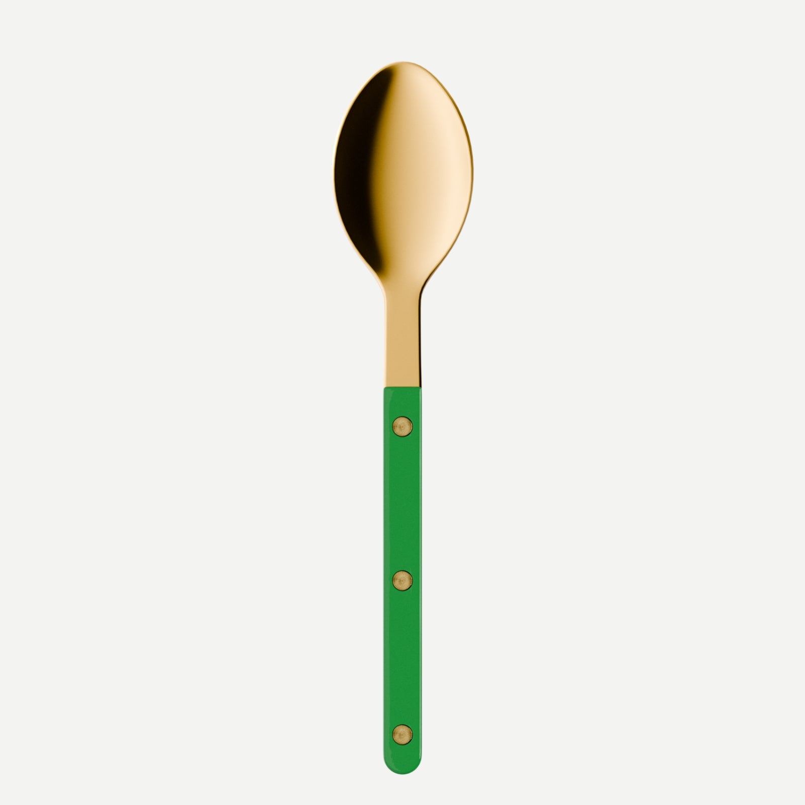 Bistrot Gold Solid, Garden green - Soup spoon