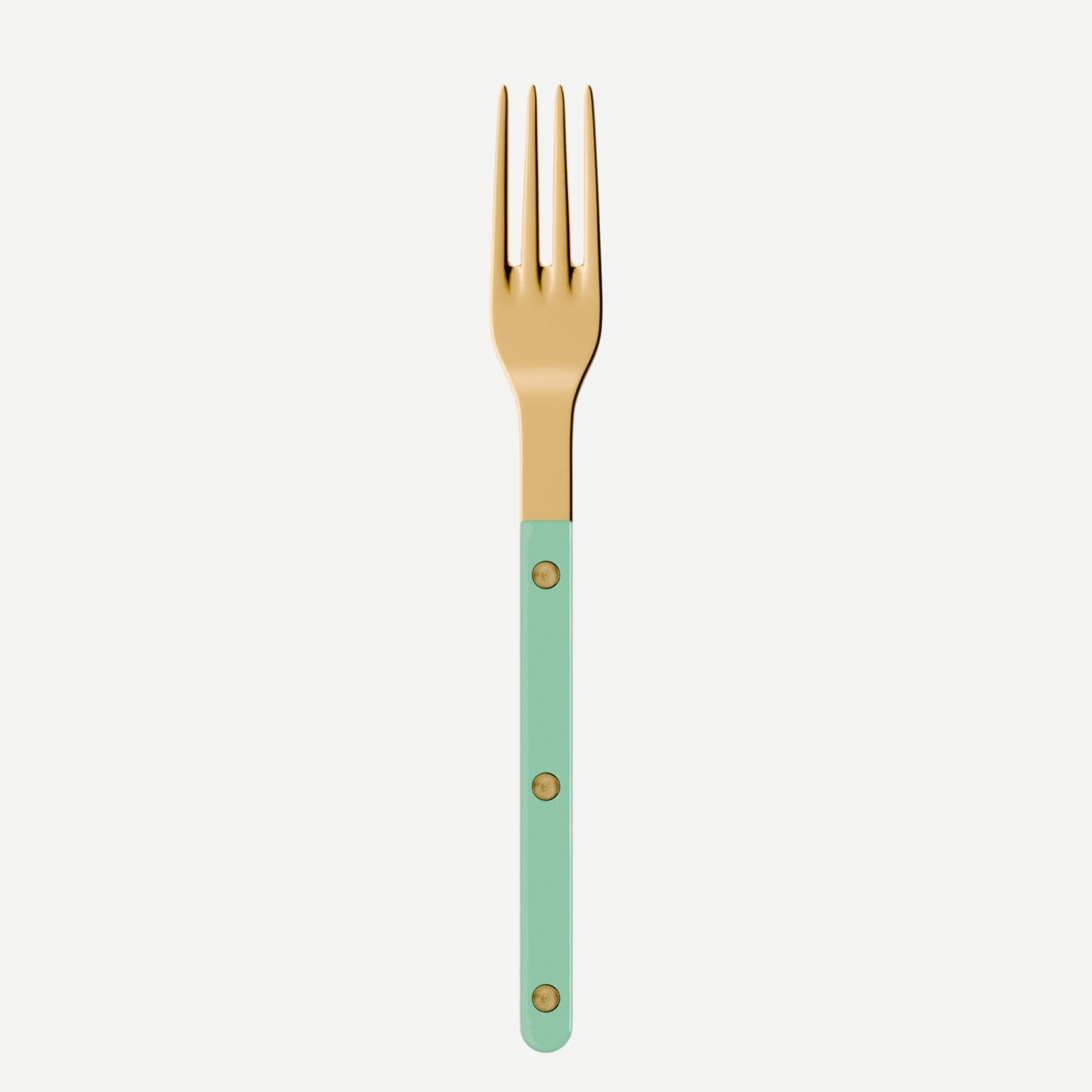 Bistrot Gold color Solid, Pastel green - Dinner fork