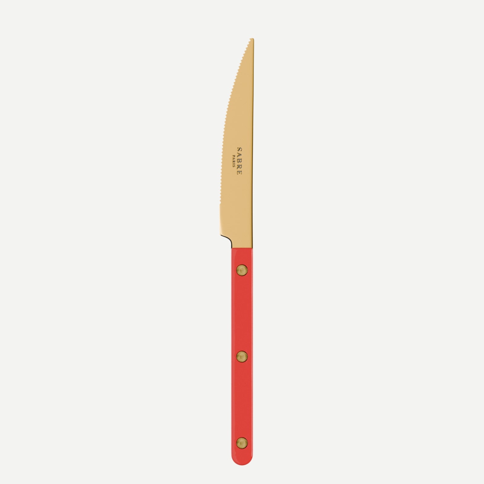 Bistrot Gold Solid, Red - Dinner knife
