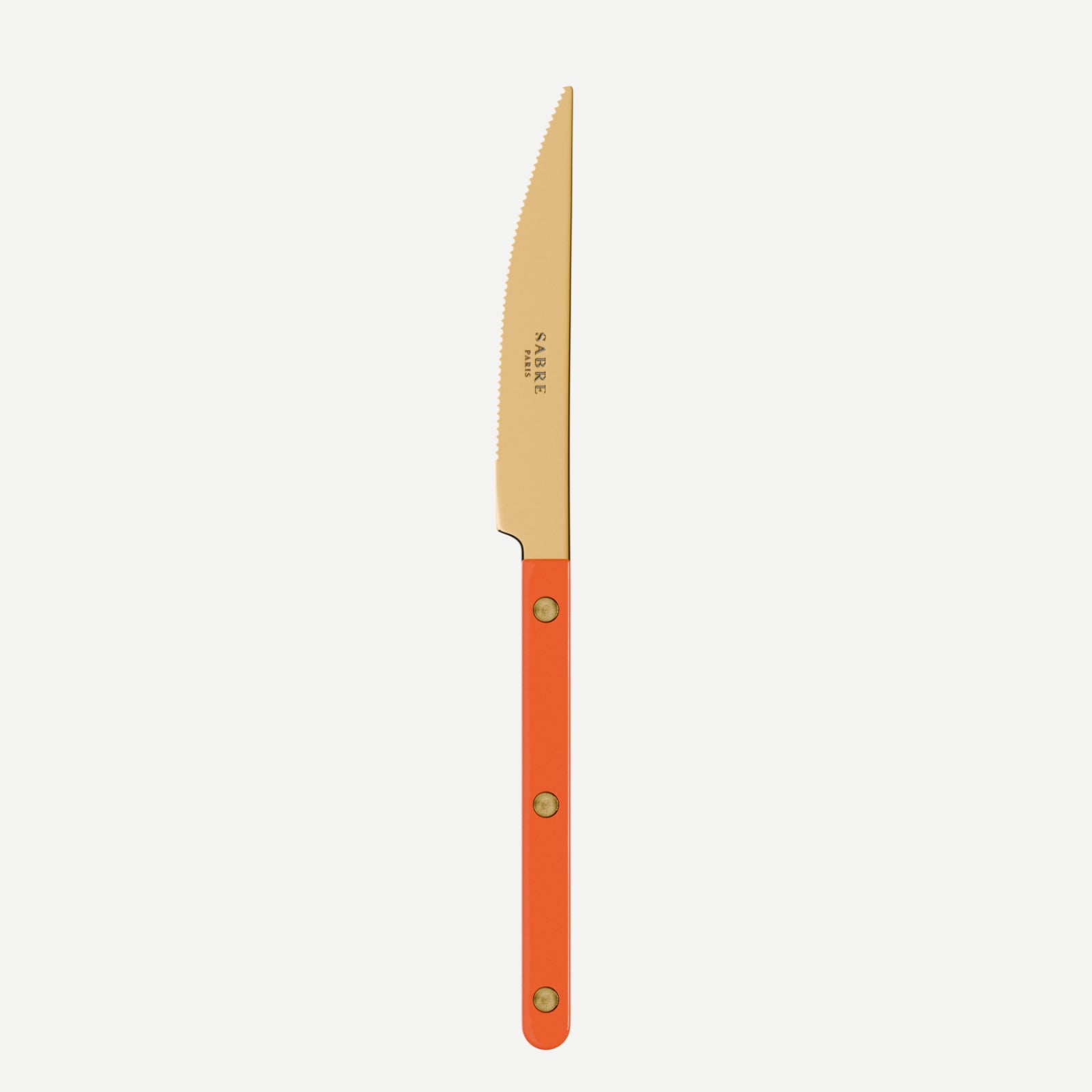 Couteau de table Bistrot Gold Solid, orange