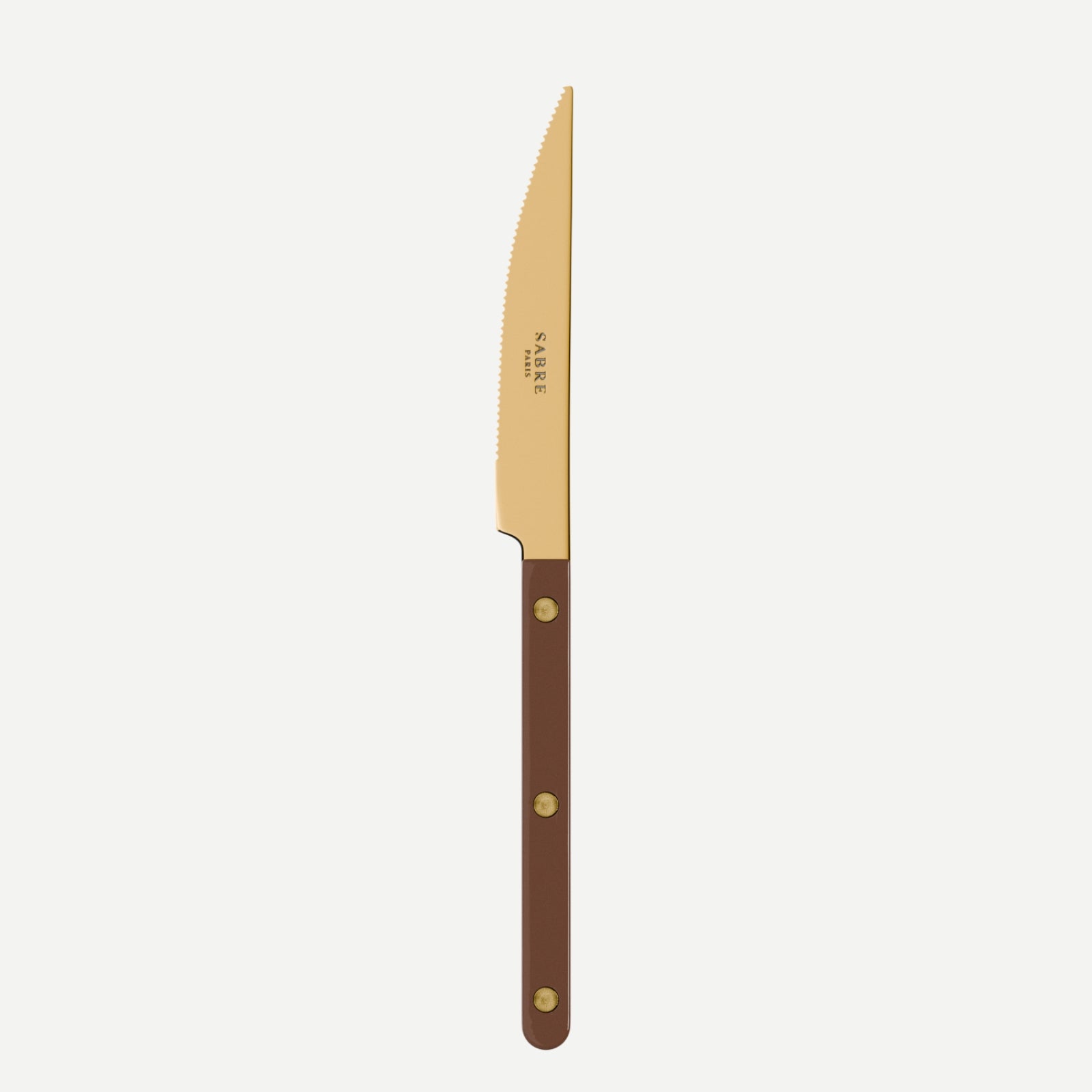 Bistrot Gold Solid, Chocolate - Dinner knife