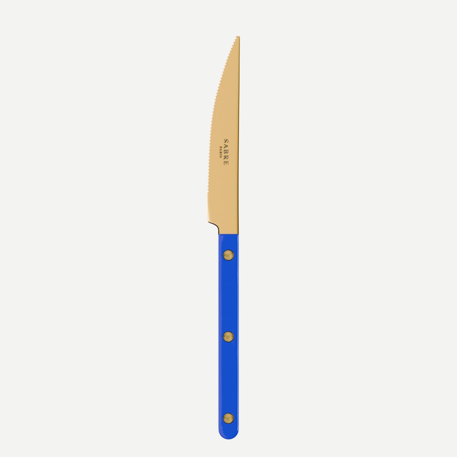 Bistrot Gold color Solid, Lapis blue - Dinner knife