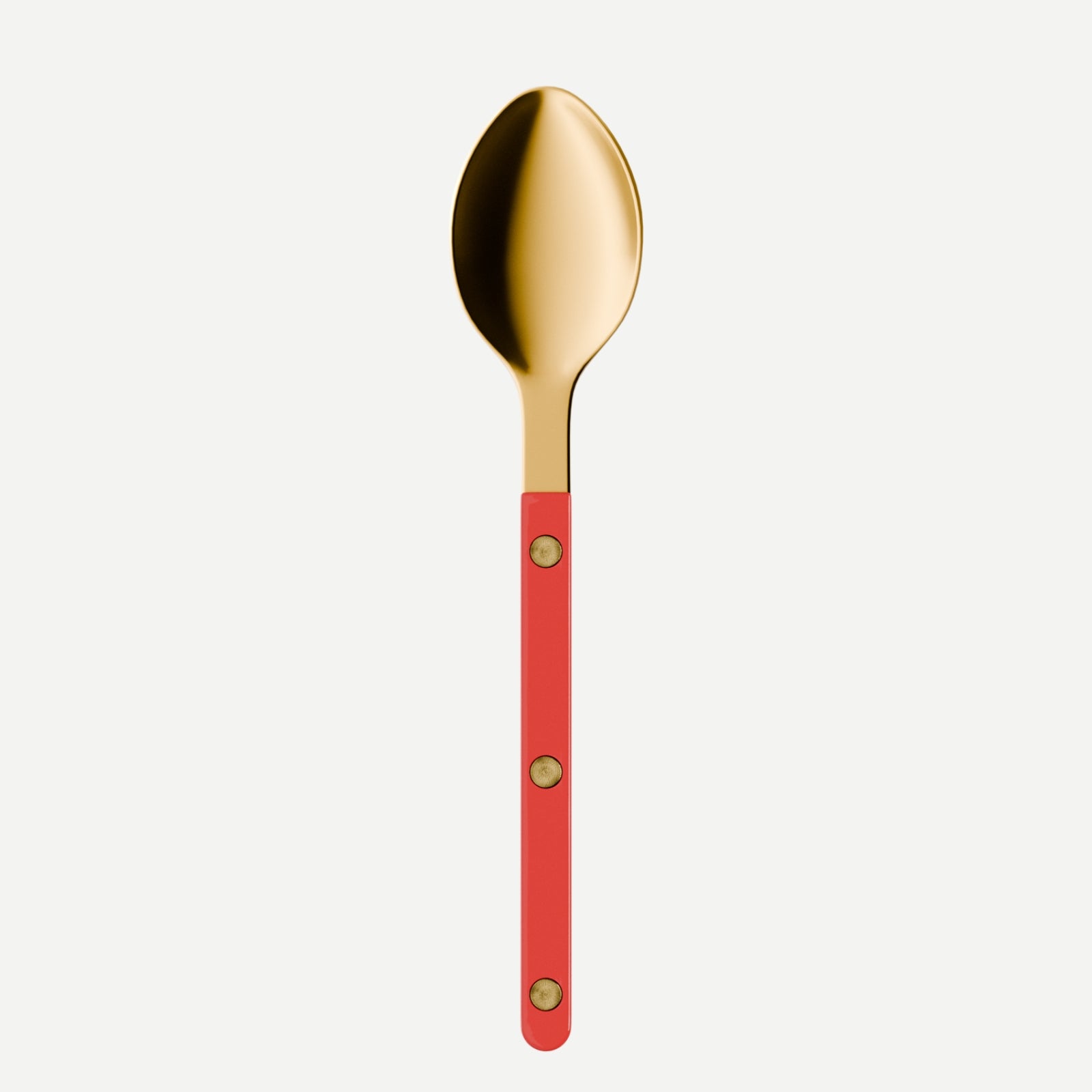 Bistrot Gold Solid, Red - Dessert spoon