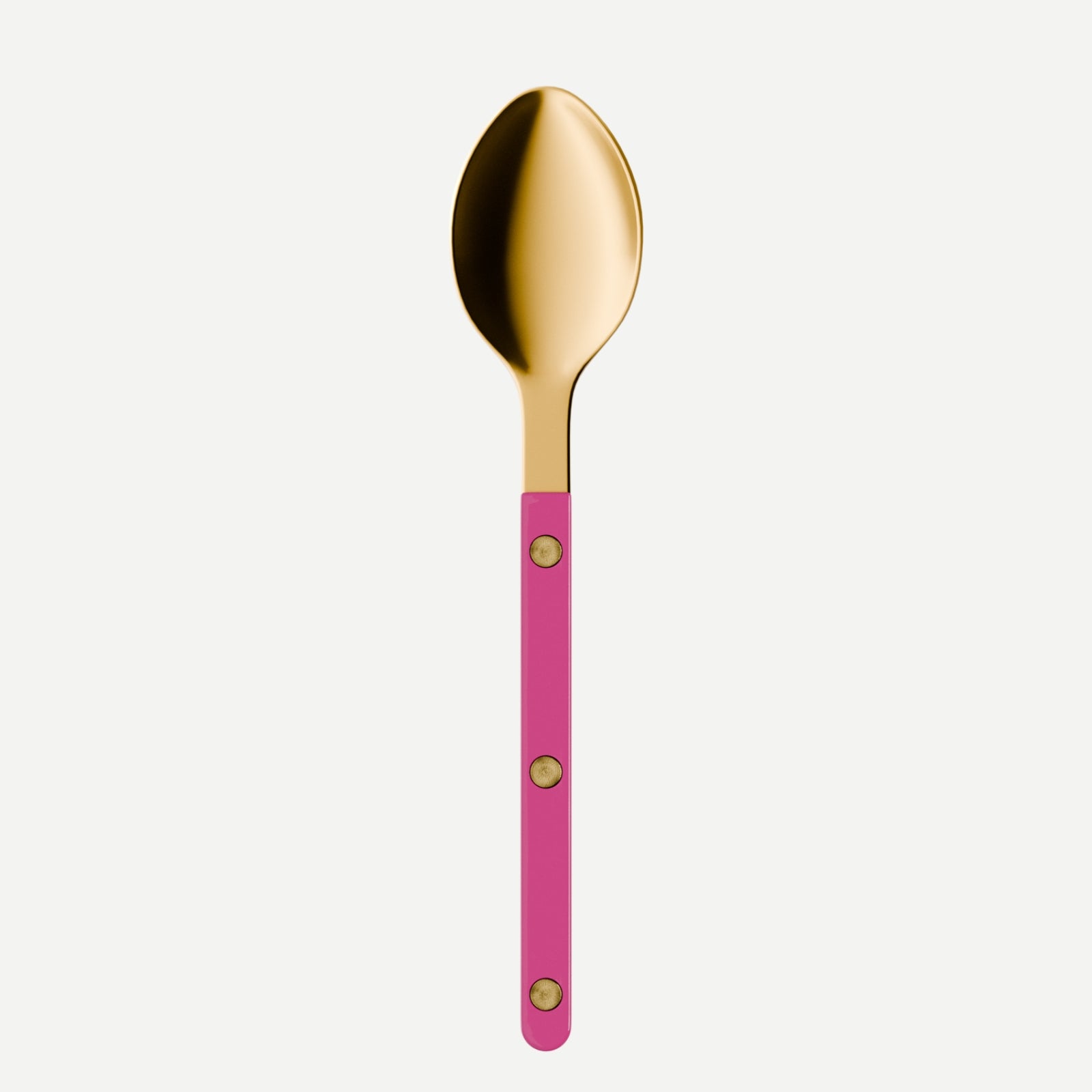 Bistrot Gold Solid, Raspberry - Dessert spoon