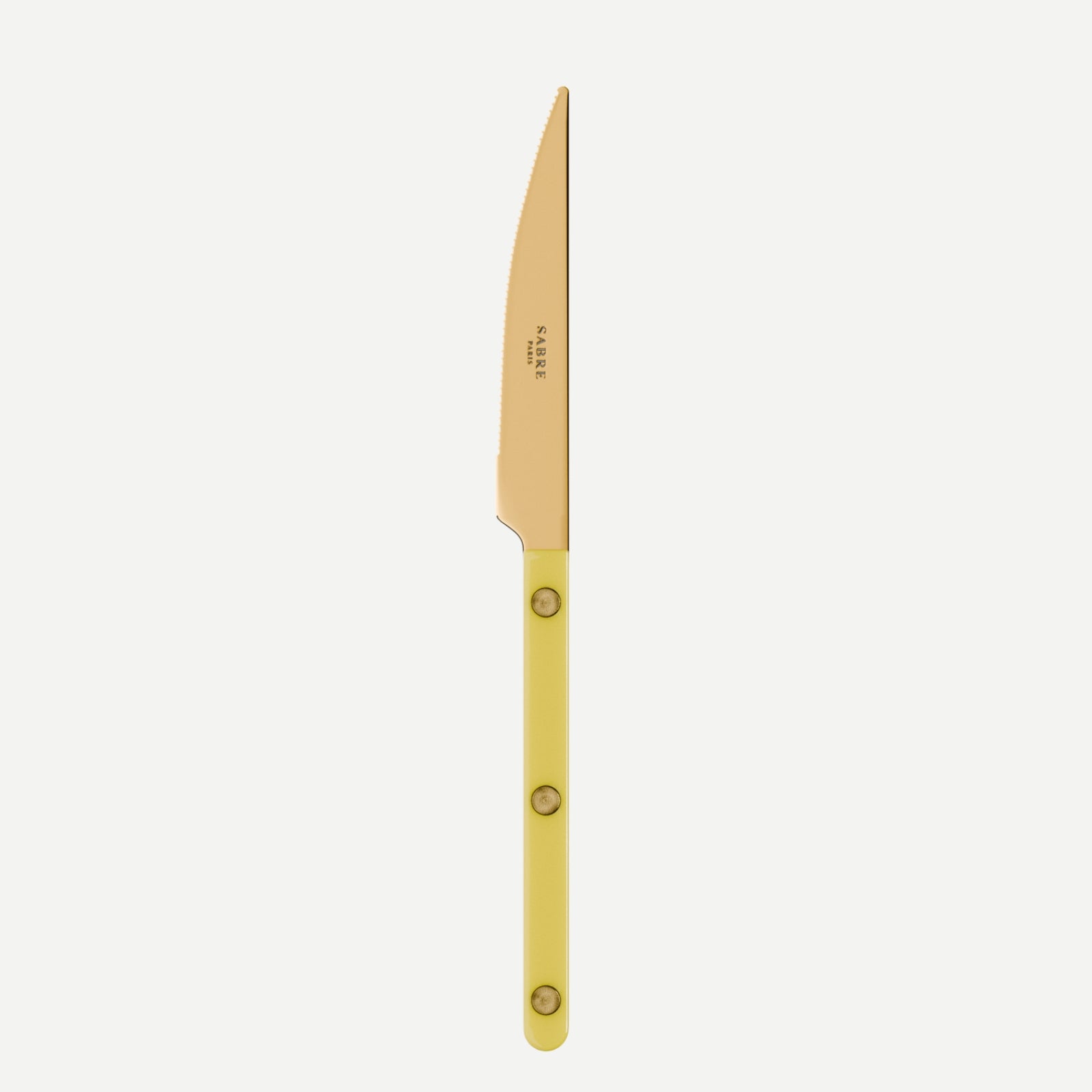 Bistrot Gold Solid, Yellow - Dessert knife