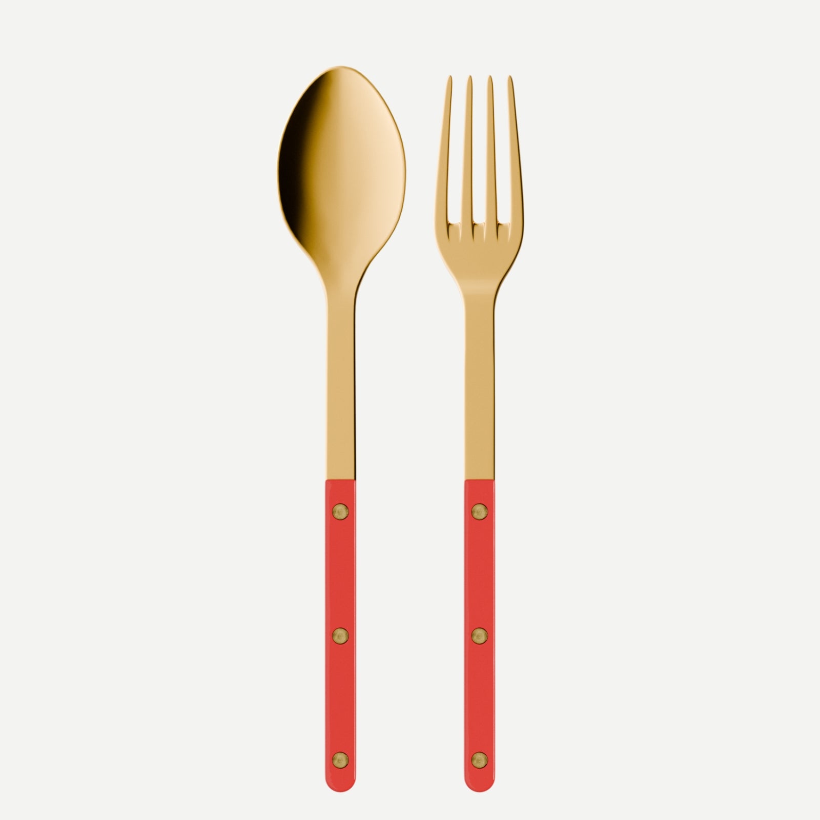 Bistrot Gold Solid, Red - Serving set
