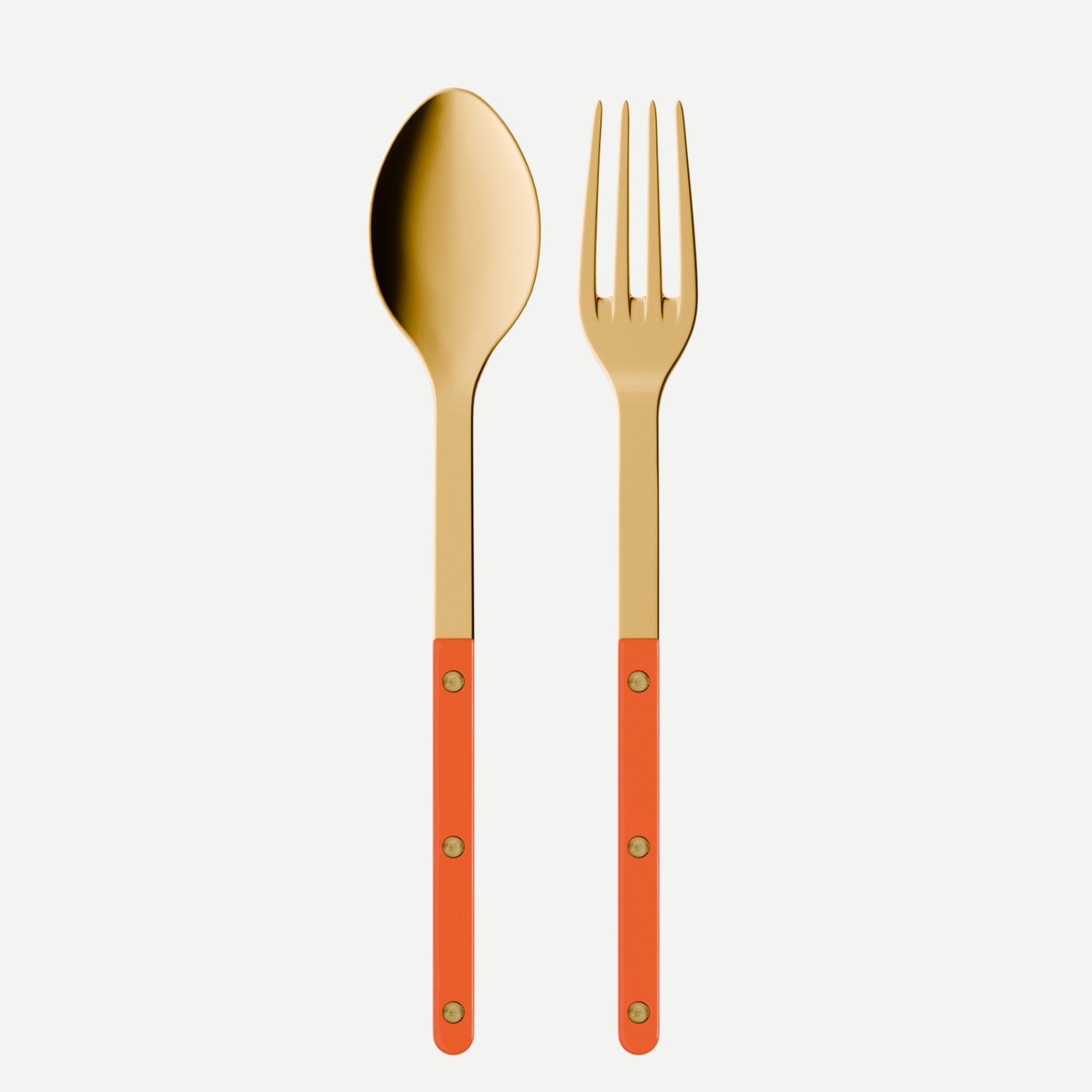 Bistrot Gold Solid, Orange - Serving set
