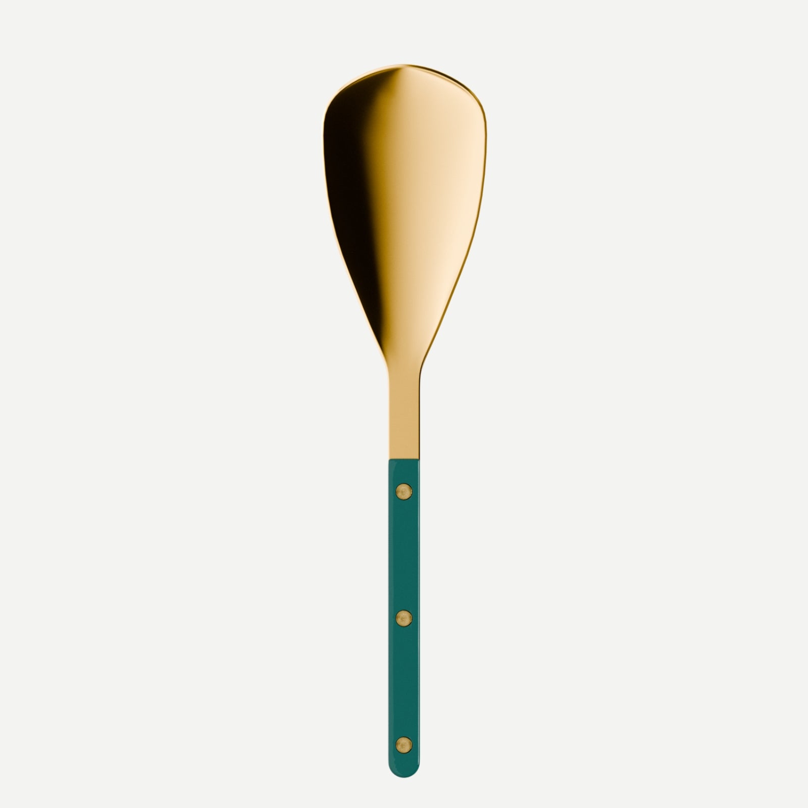Bistrot Gold Solid, Aquamarine - Rice spoon