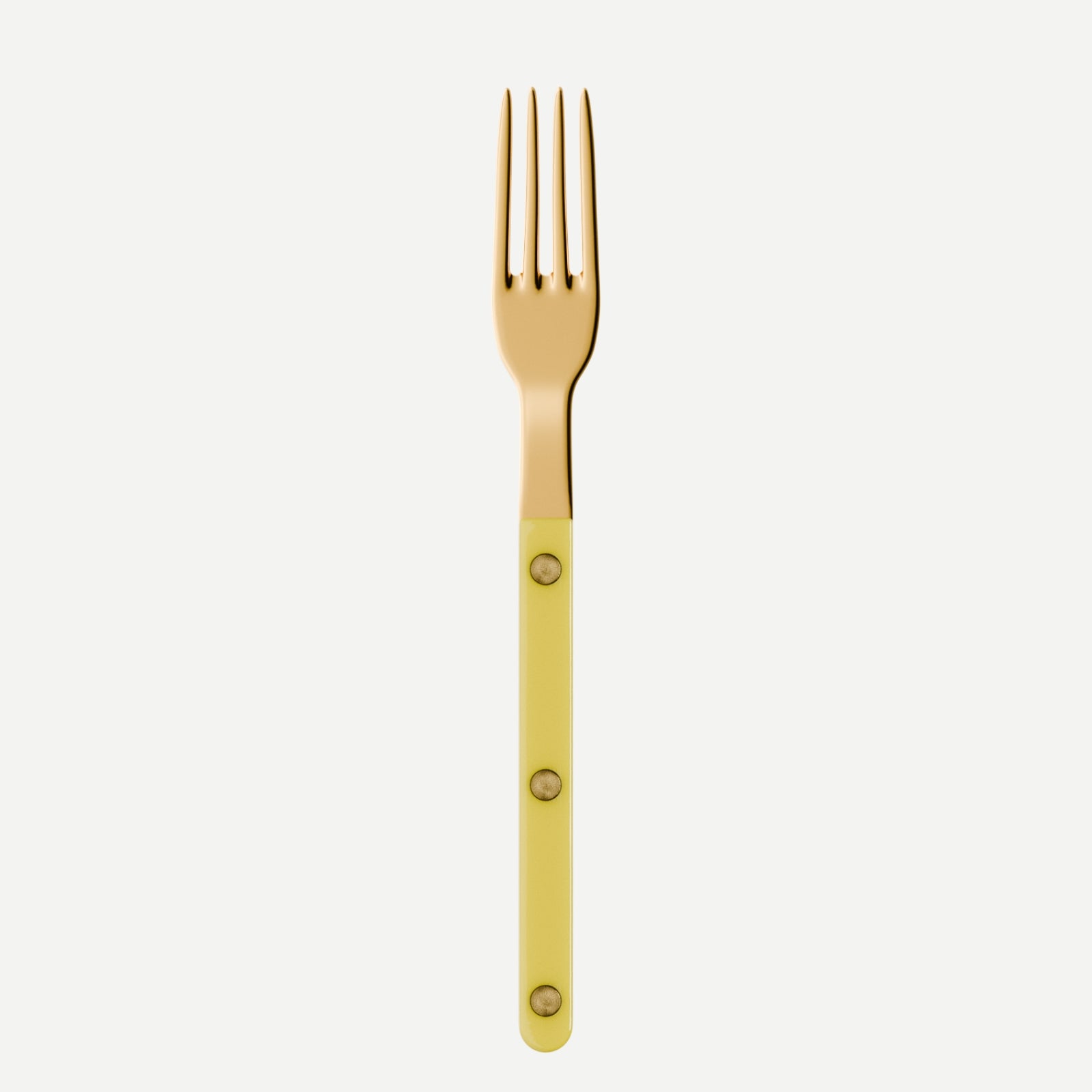 Bistrot Gold color Solid, Yellow - Small fork