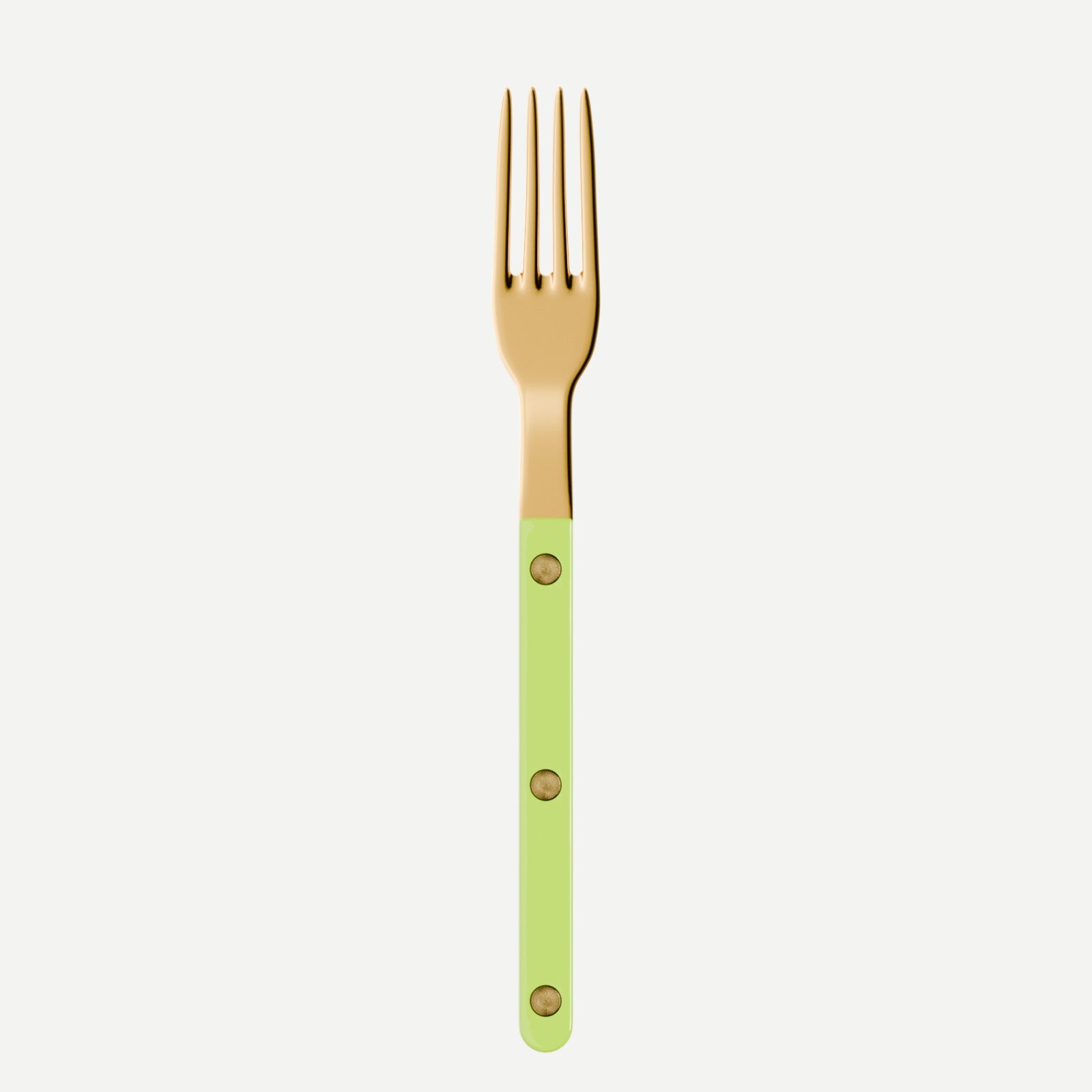 Bistrot Gold Solid, Lime - Small fork