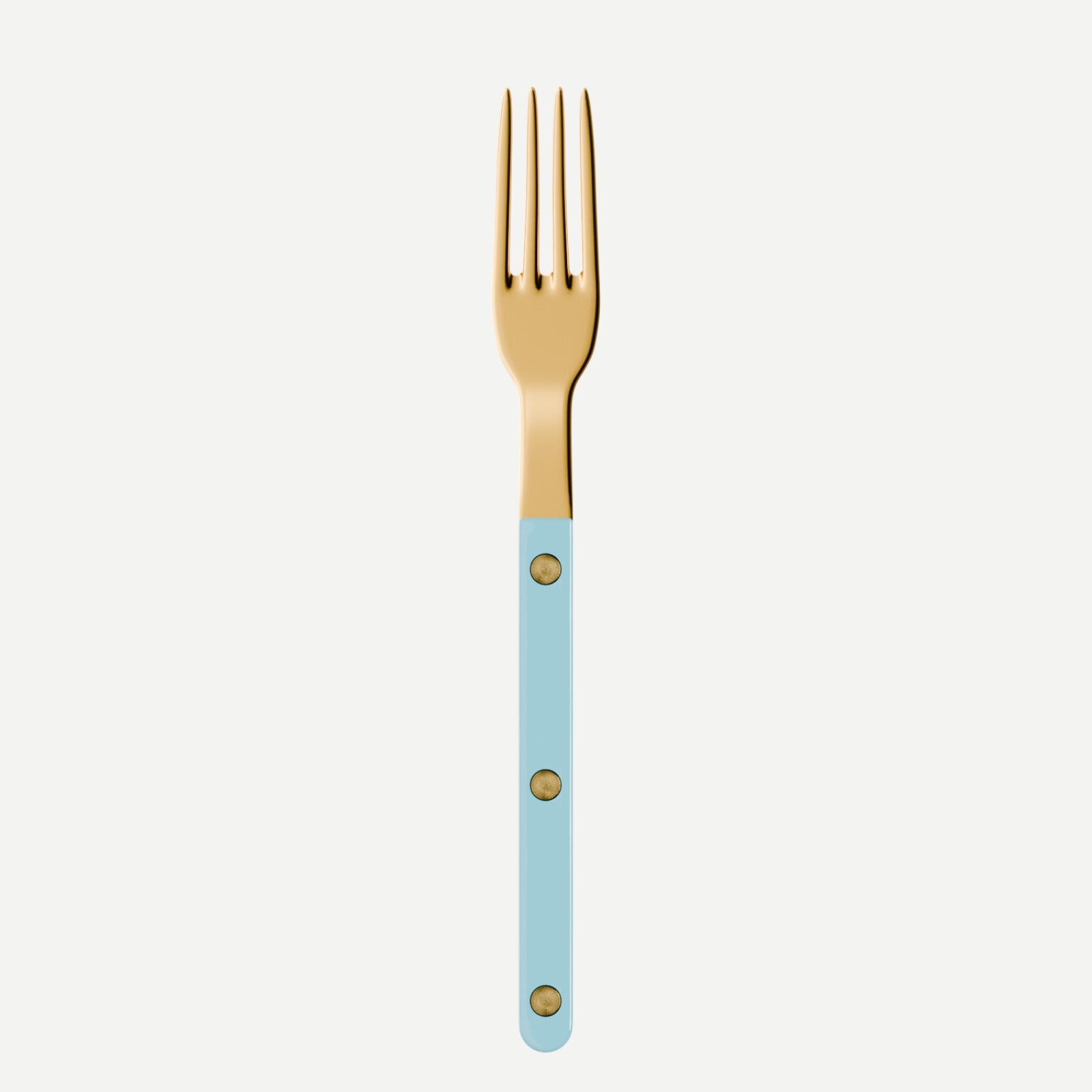 Bistrot Gold Solid, Pastel blue - Small fork