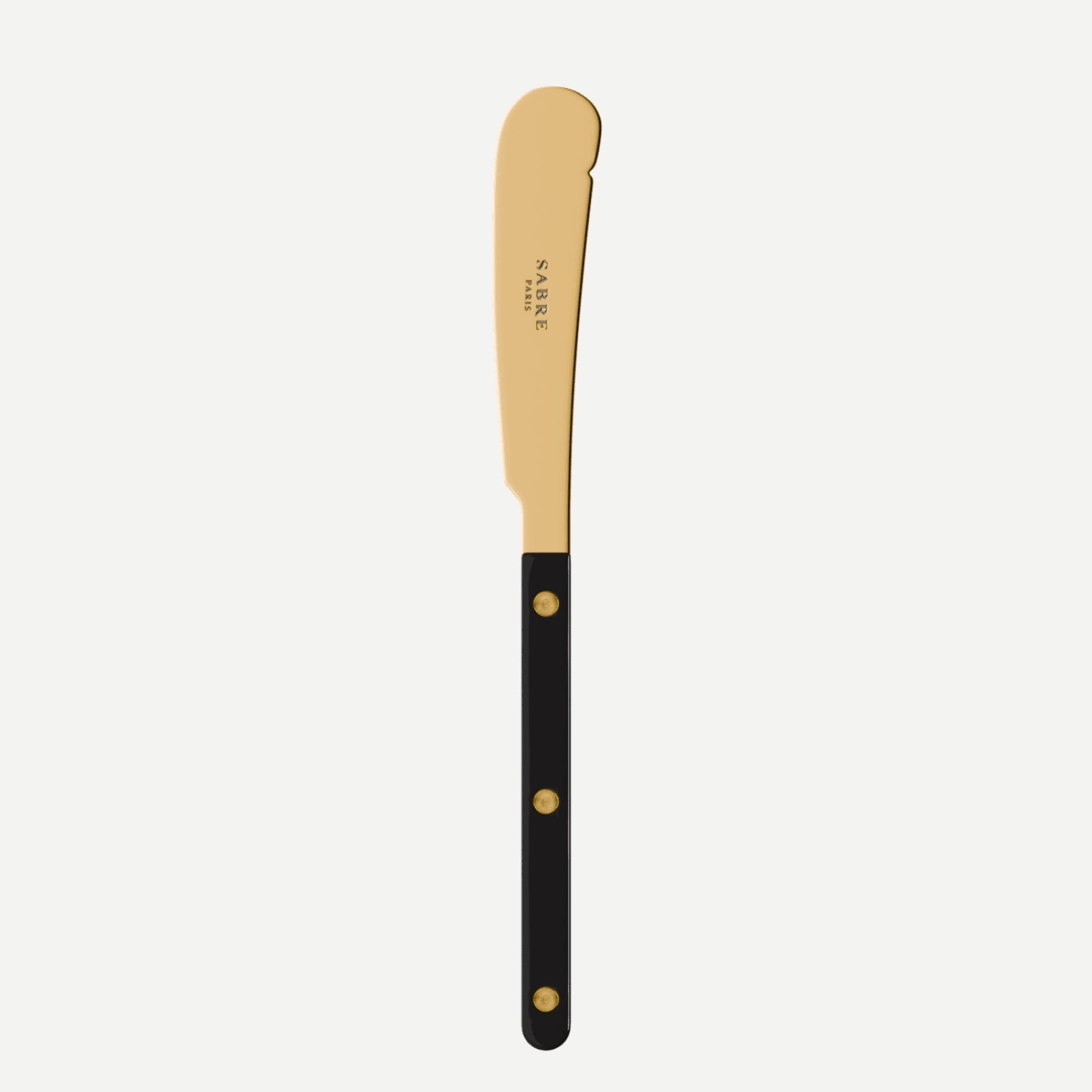 Bistrot Gold color Solid, Black - Butter knife