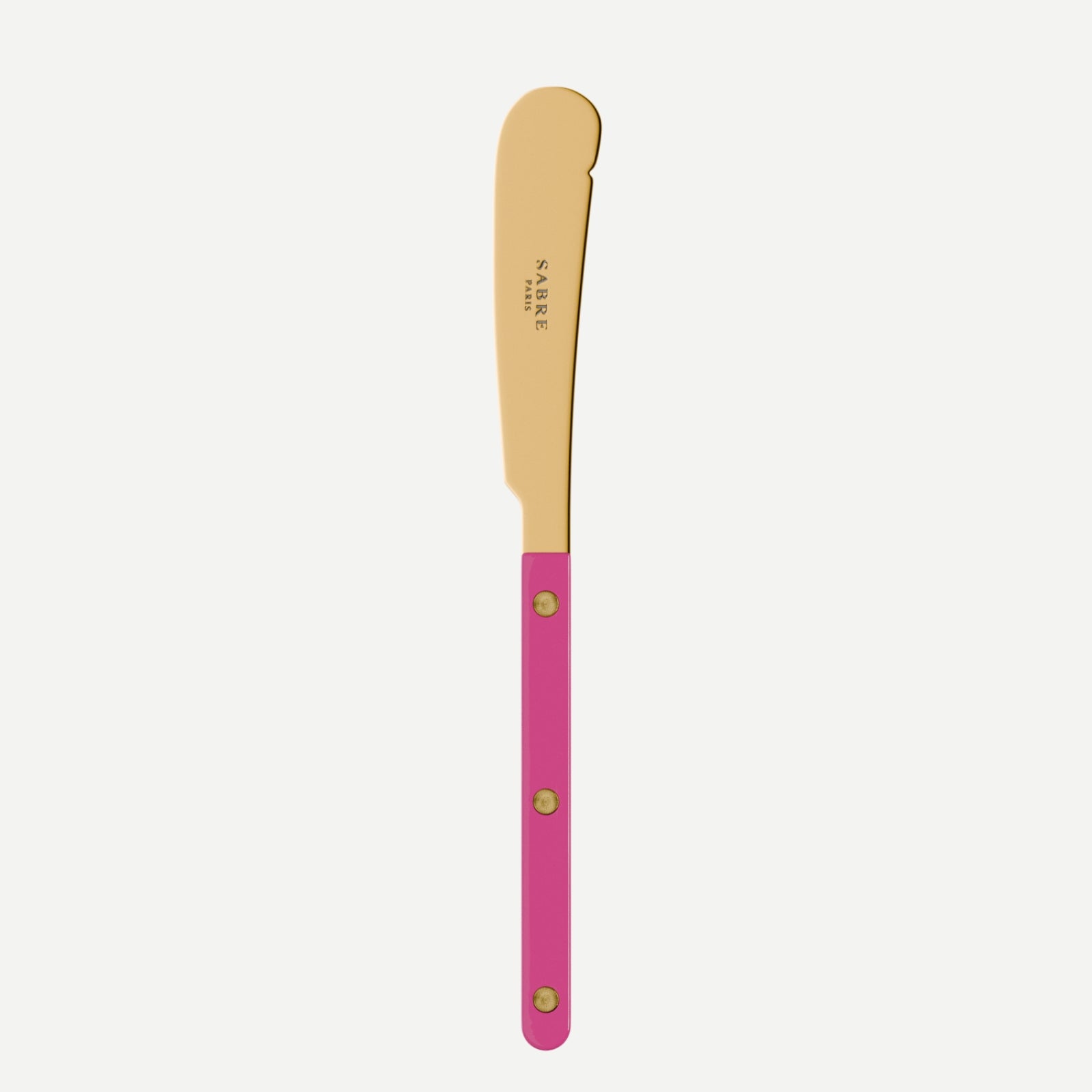 Bistrot Gold color Solid, Raspberry - Butter knife