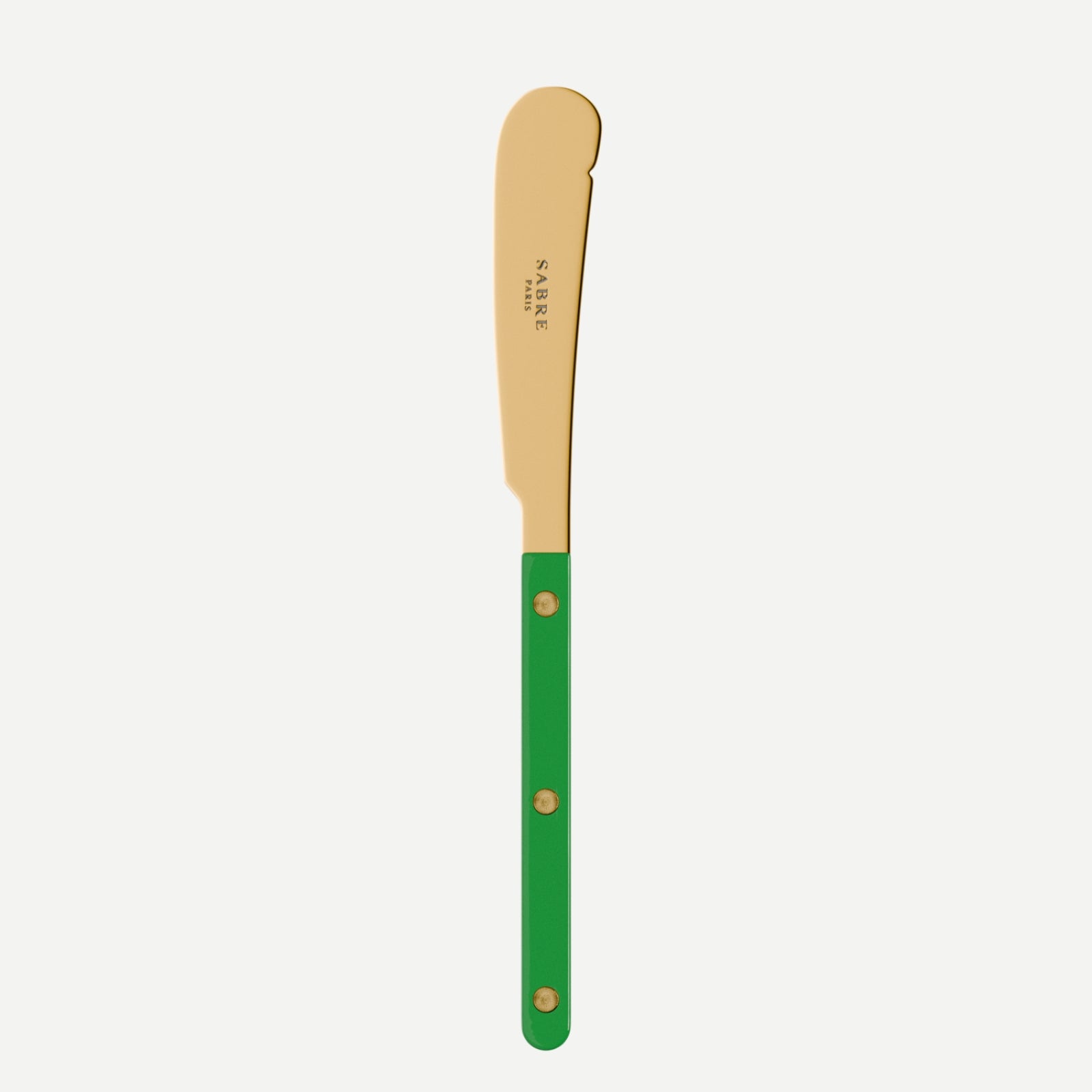 Bistrot Gold color Solid, Garden green - Butter knife