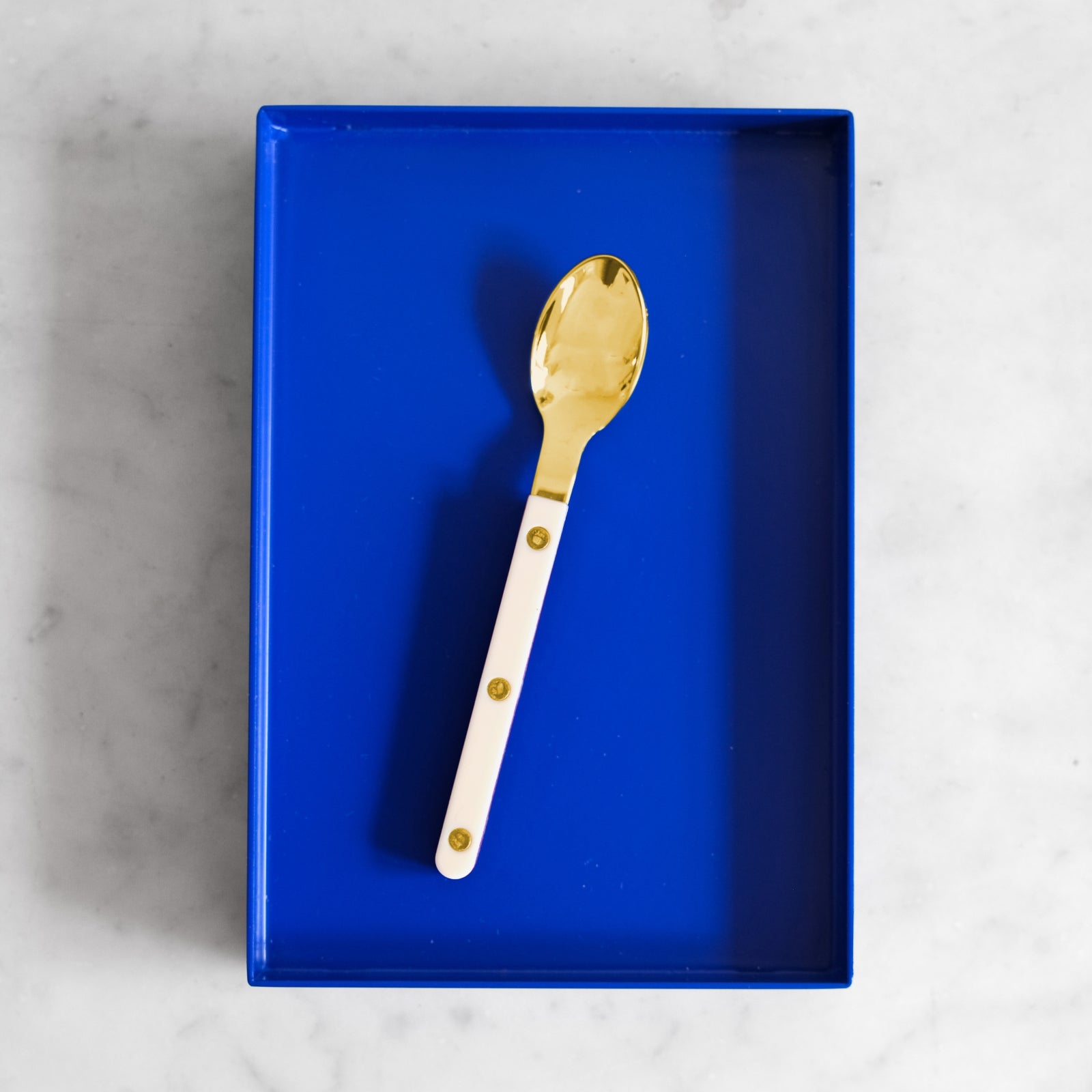 Bistrot Gold Solid, Ivory - Espresso spoon
