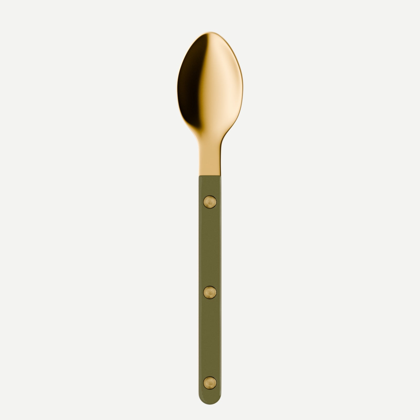 Bistrot Gold Solid, Green - Espresso spoon