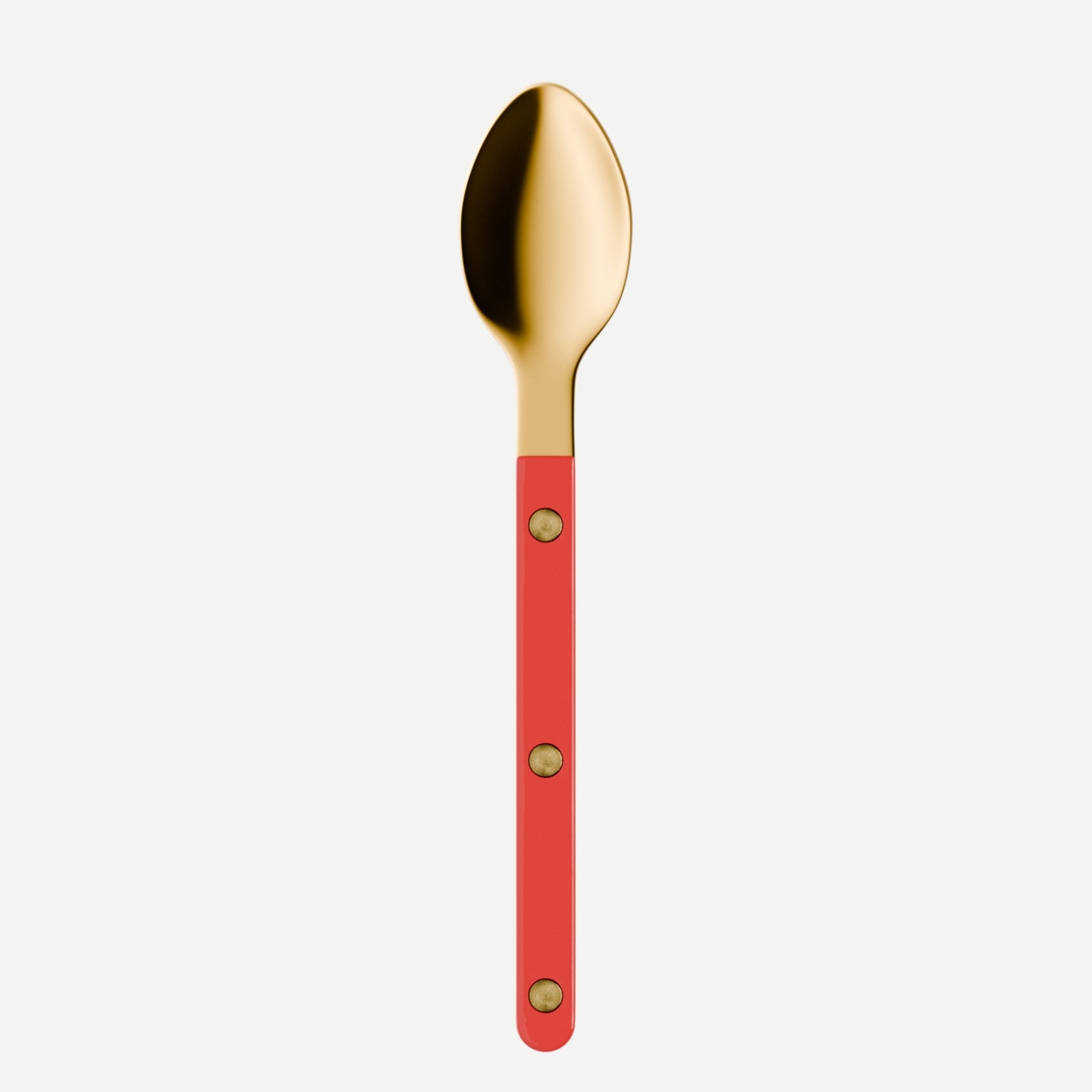 Bistrot Gold Solid, Red - Espresso spoon