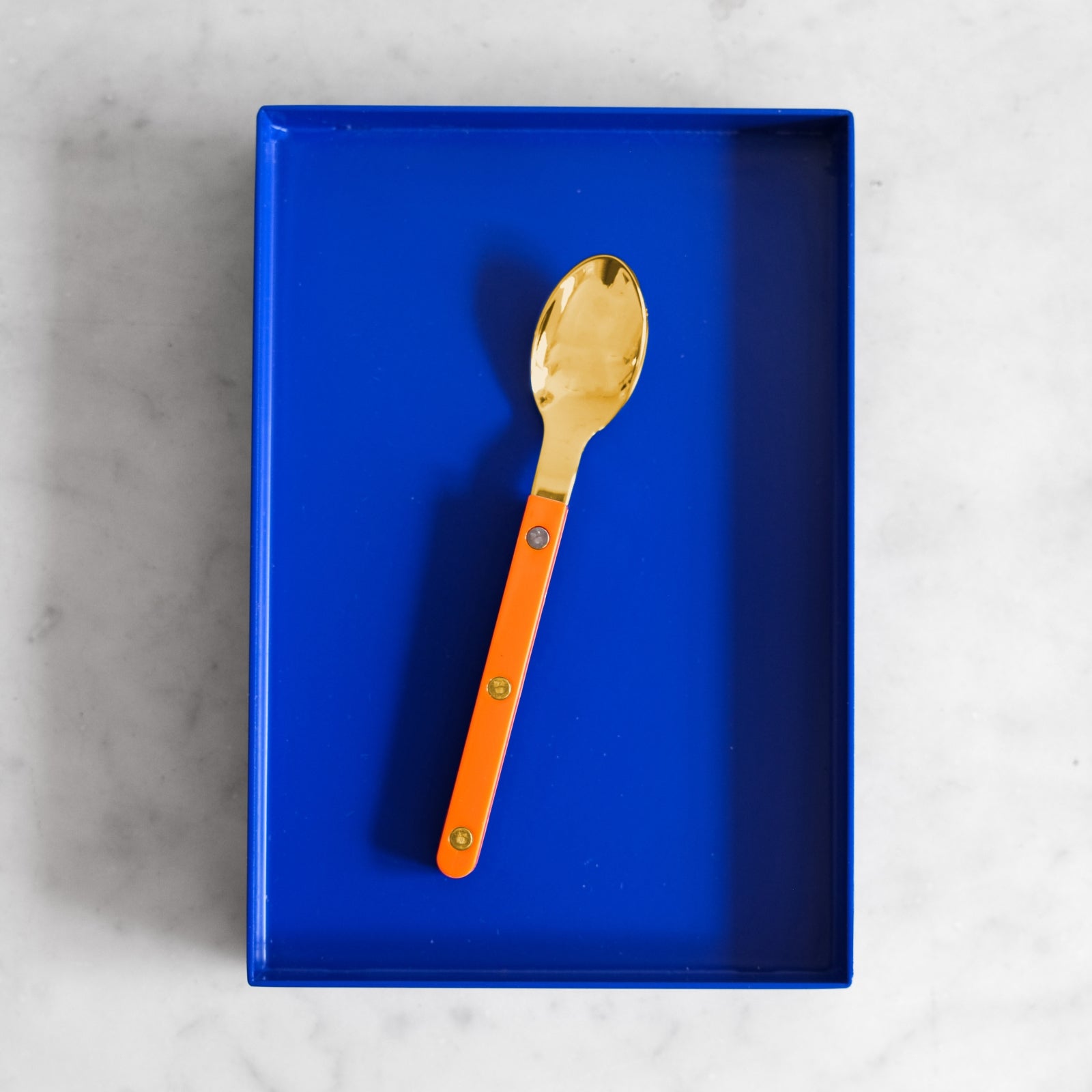 Bistrot Gold Solid, Orange - Espresso spoon