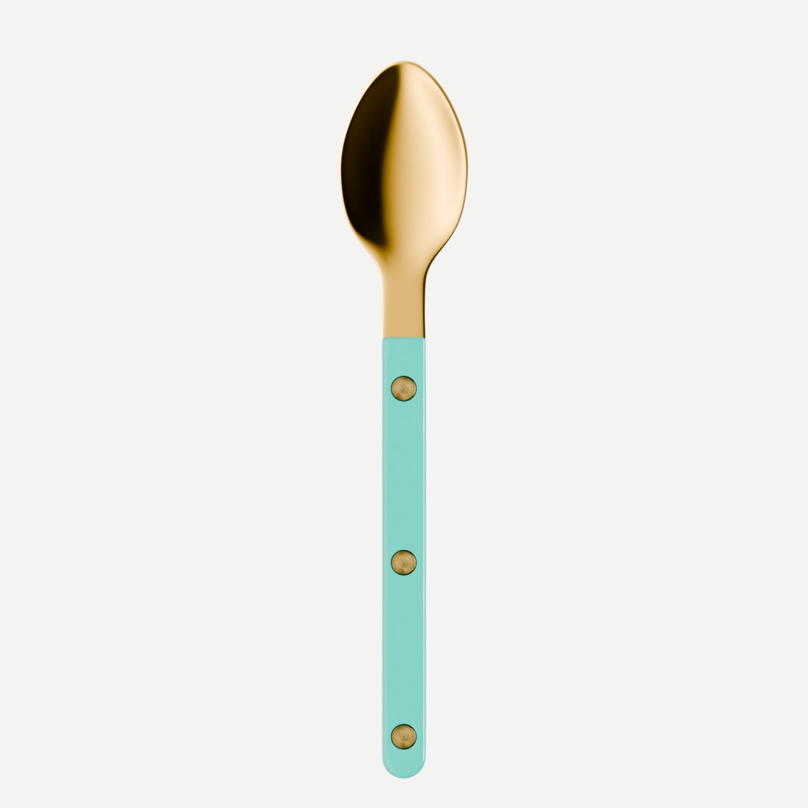 Cuillère à expresso Bistrot Gold Solid, Turquoise