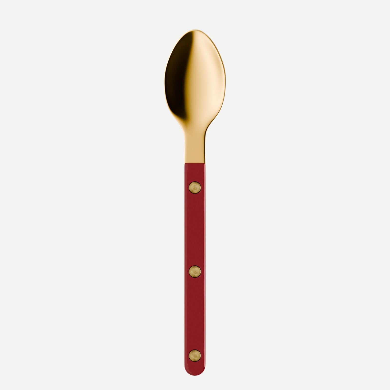 Bistrot Gold Solid, Burgundy - Espresso spoon