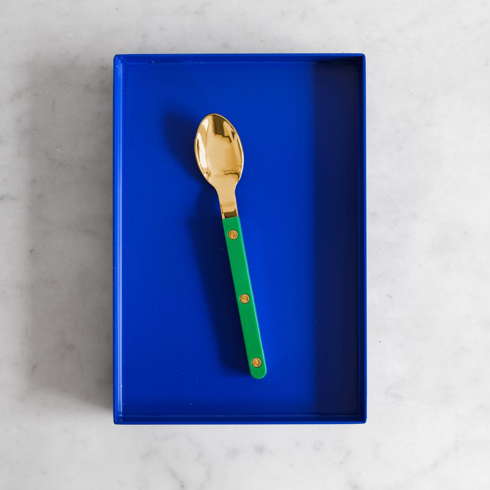 Bistrot Gold Solid, Garden green - Espresso spoon