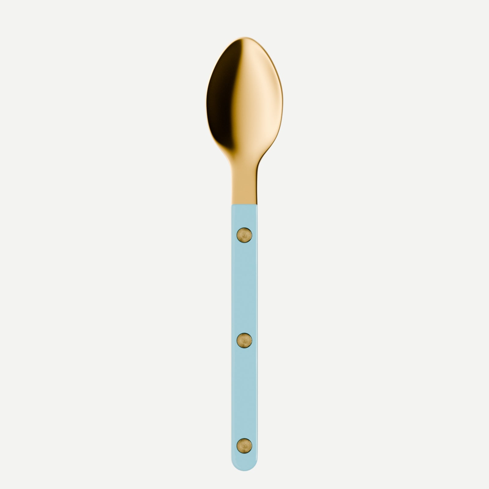 Bistrot Gold Solid, Pastel blue - Espresso spoon