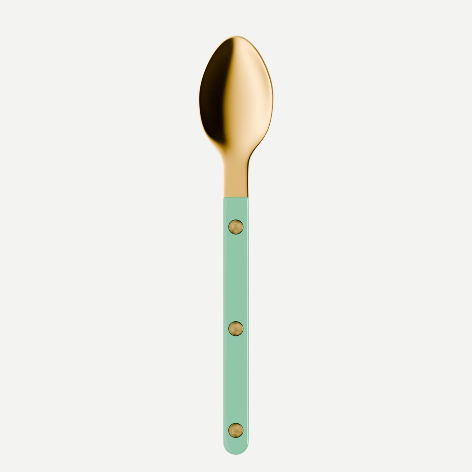Bistrot Gold Solid, Pastel green - Espresso spoon