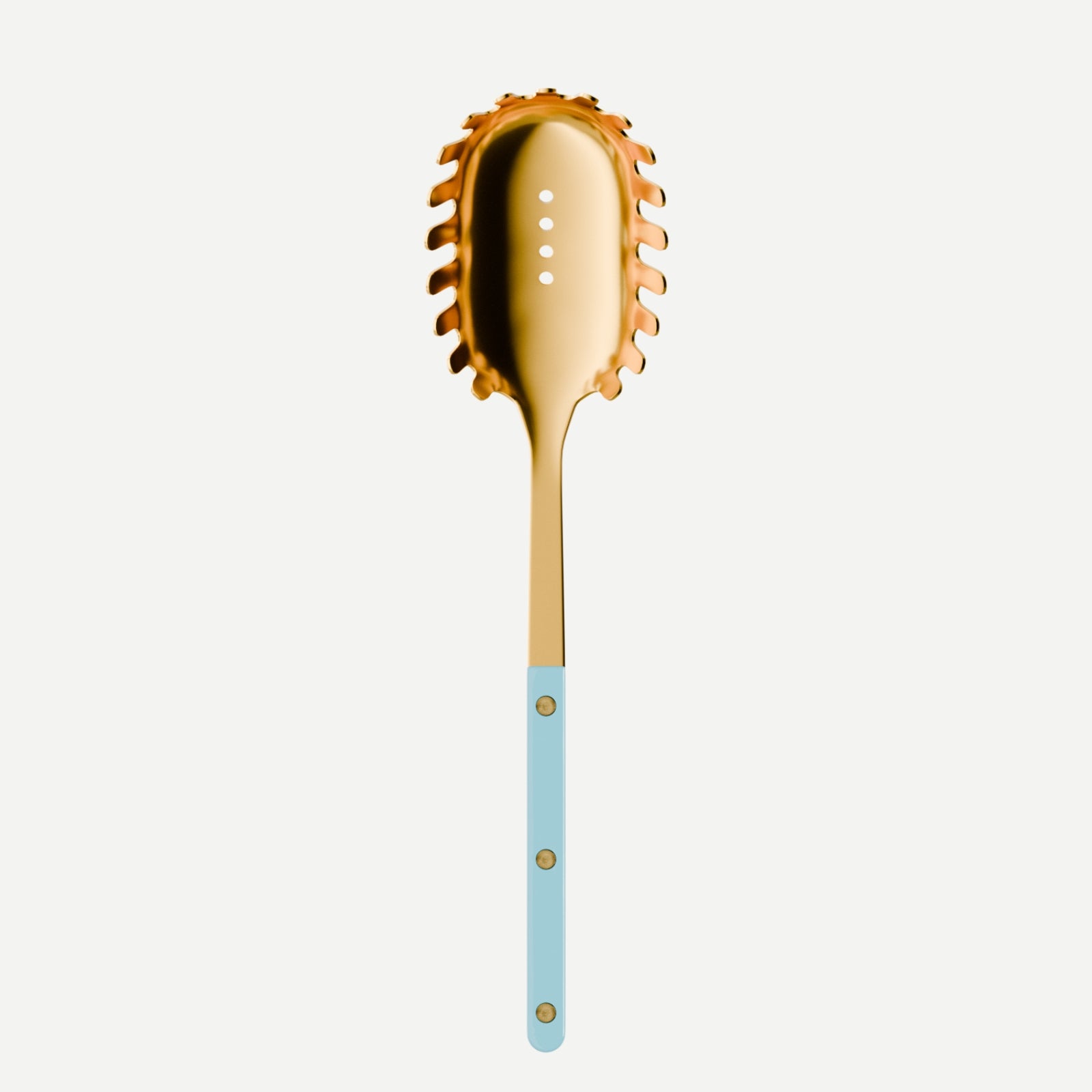 Bistrot Gold Solid, Pastel blue - Spaghetti spoon