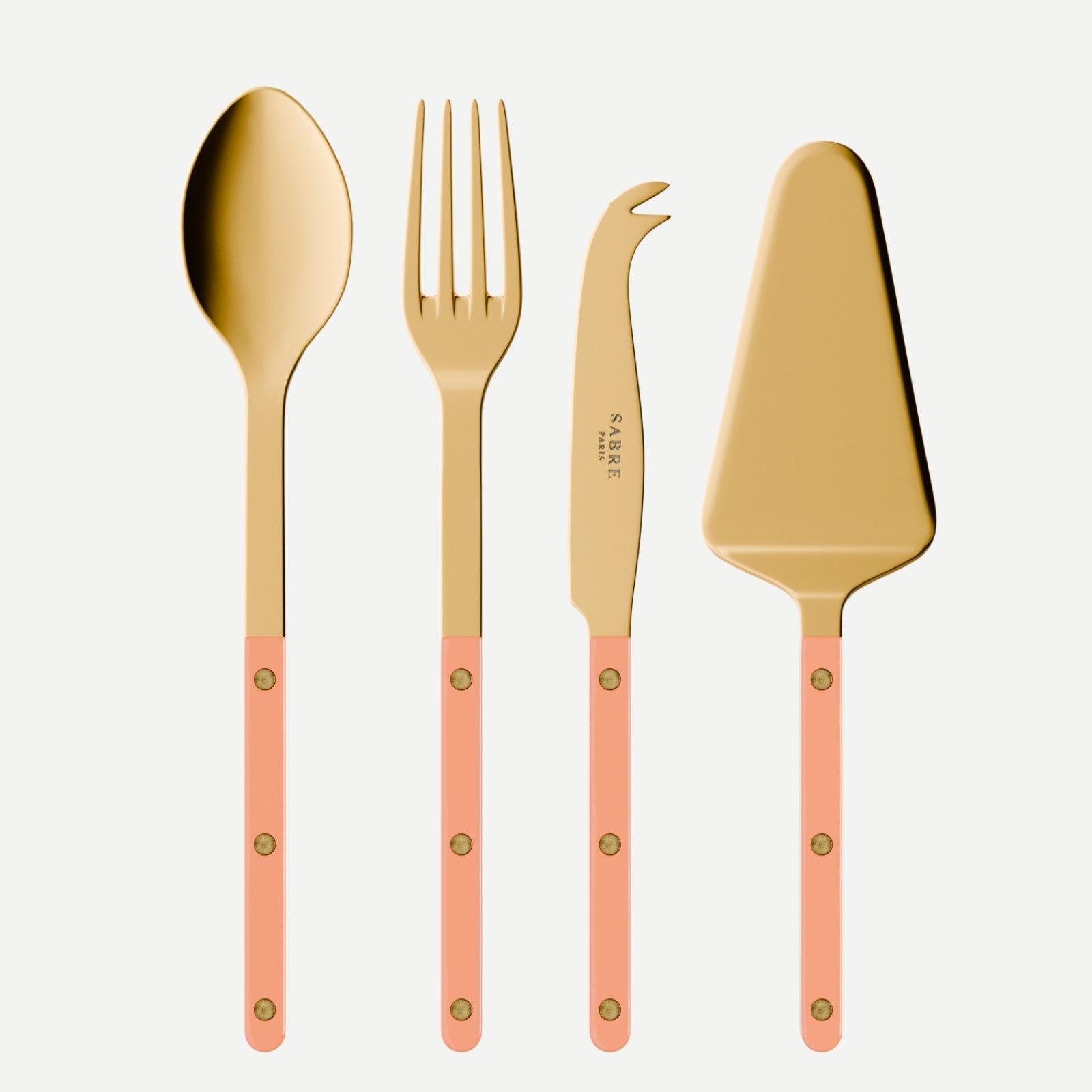 Bistrot Gold Solid, Nude Pink - Set of 4 Bistrot must-have serving pieces
