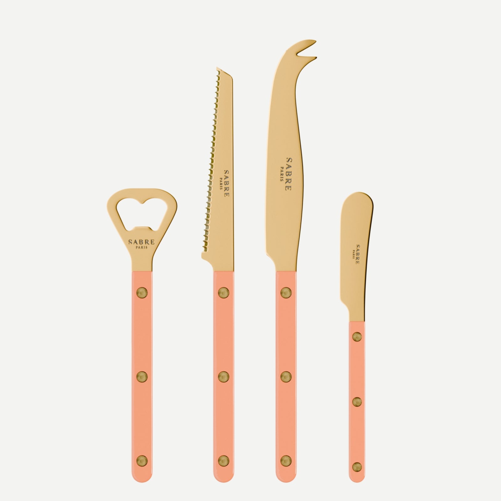 Bistrot Gold Solid, Nude Pink - Bistrot aperitif set