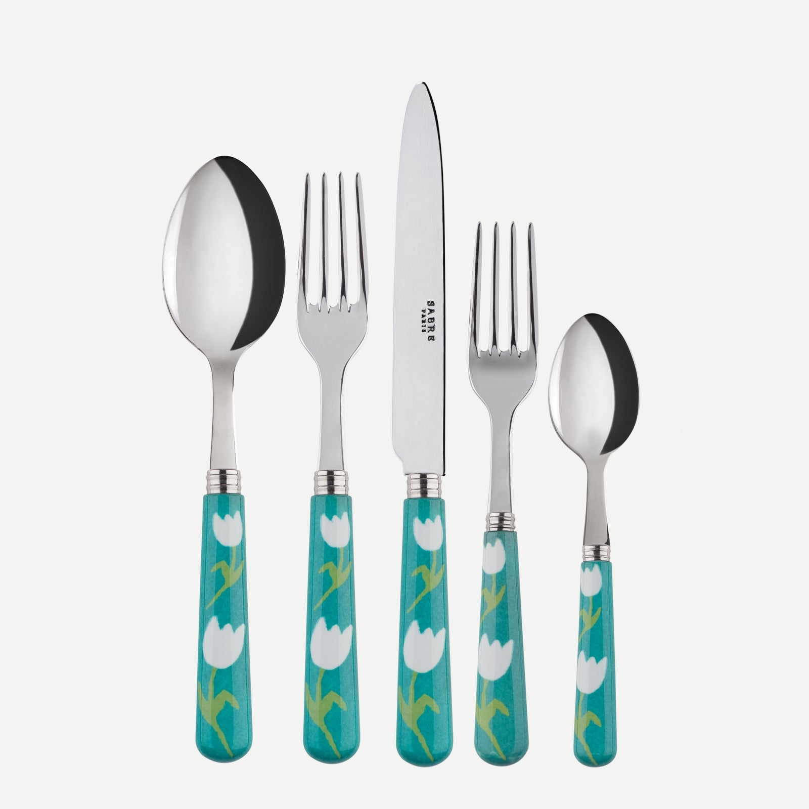 Tulipe Cutlery Set, Turquoise