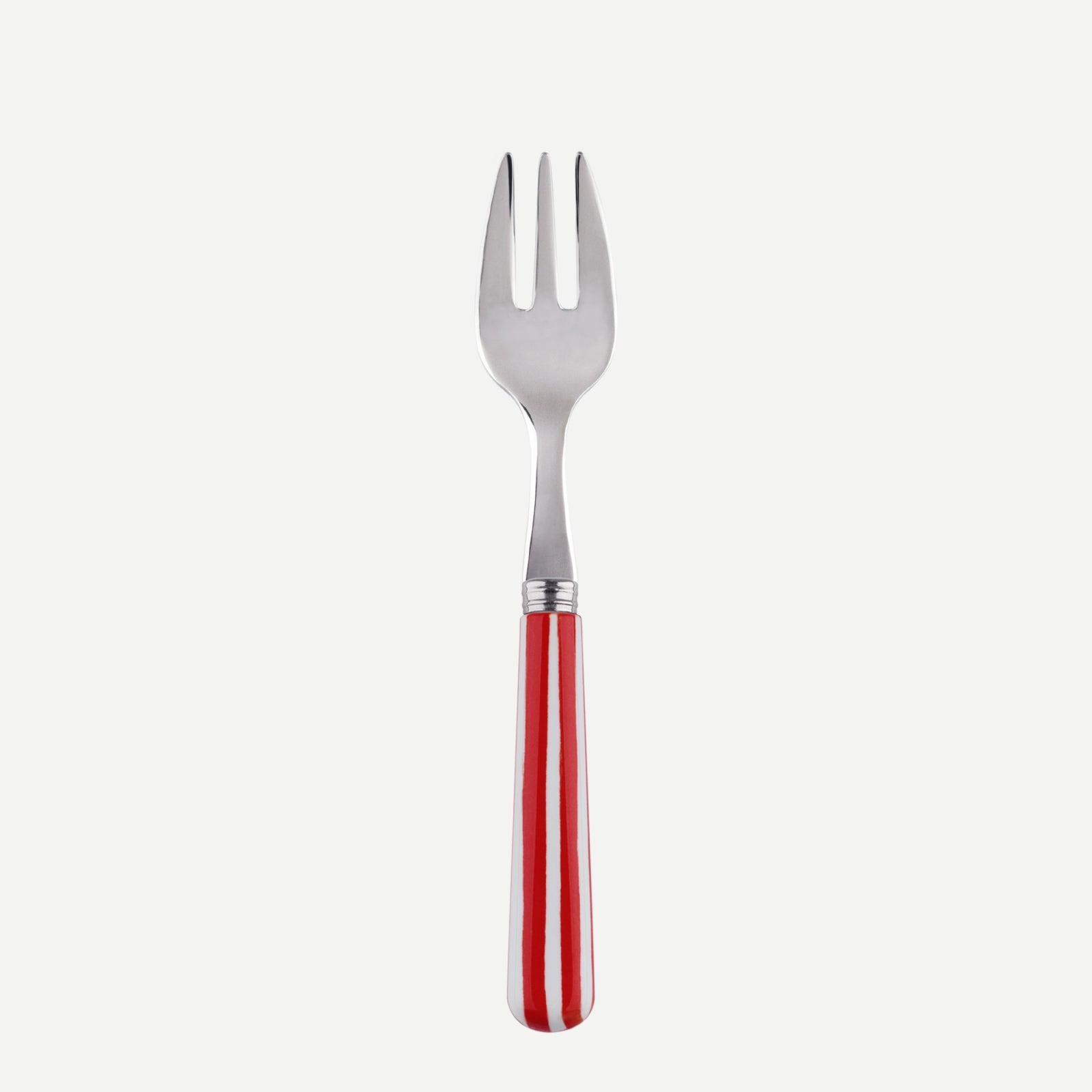 Oyster Fork - White + Red