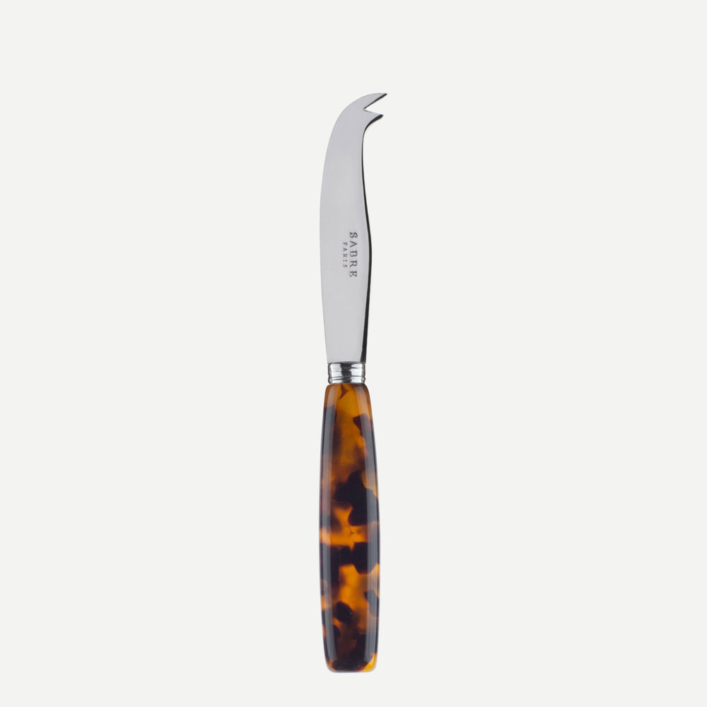 Sabre Cheese Knife - Djembe, Faux Tortoise