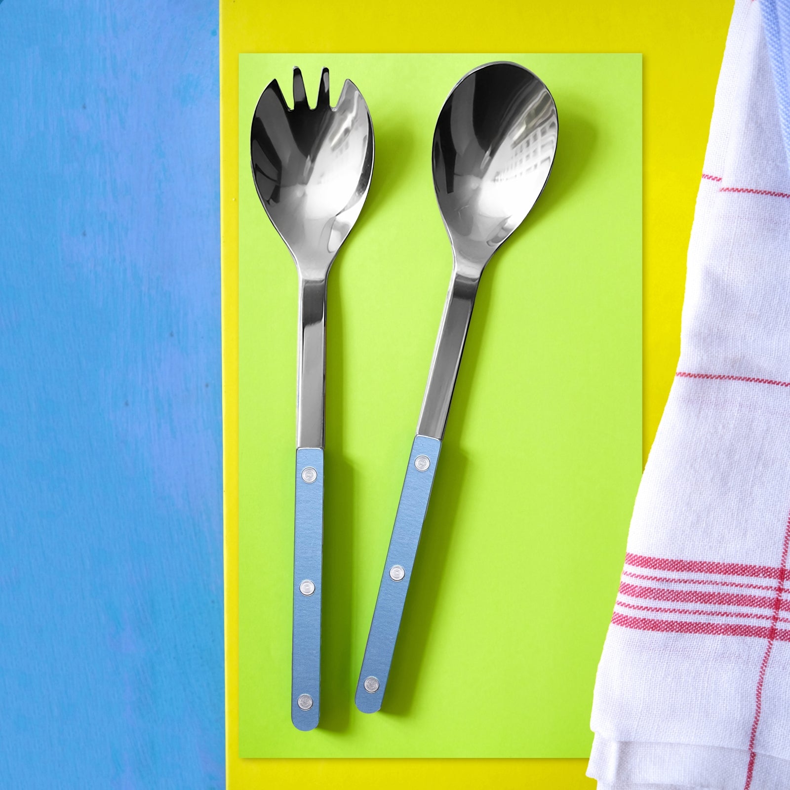 Bistrot Pearly, Light blue - Salad cutlery set