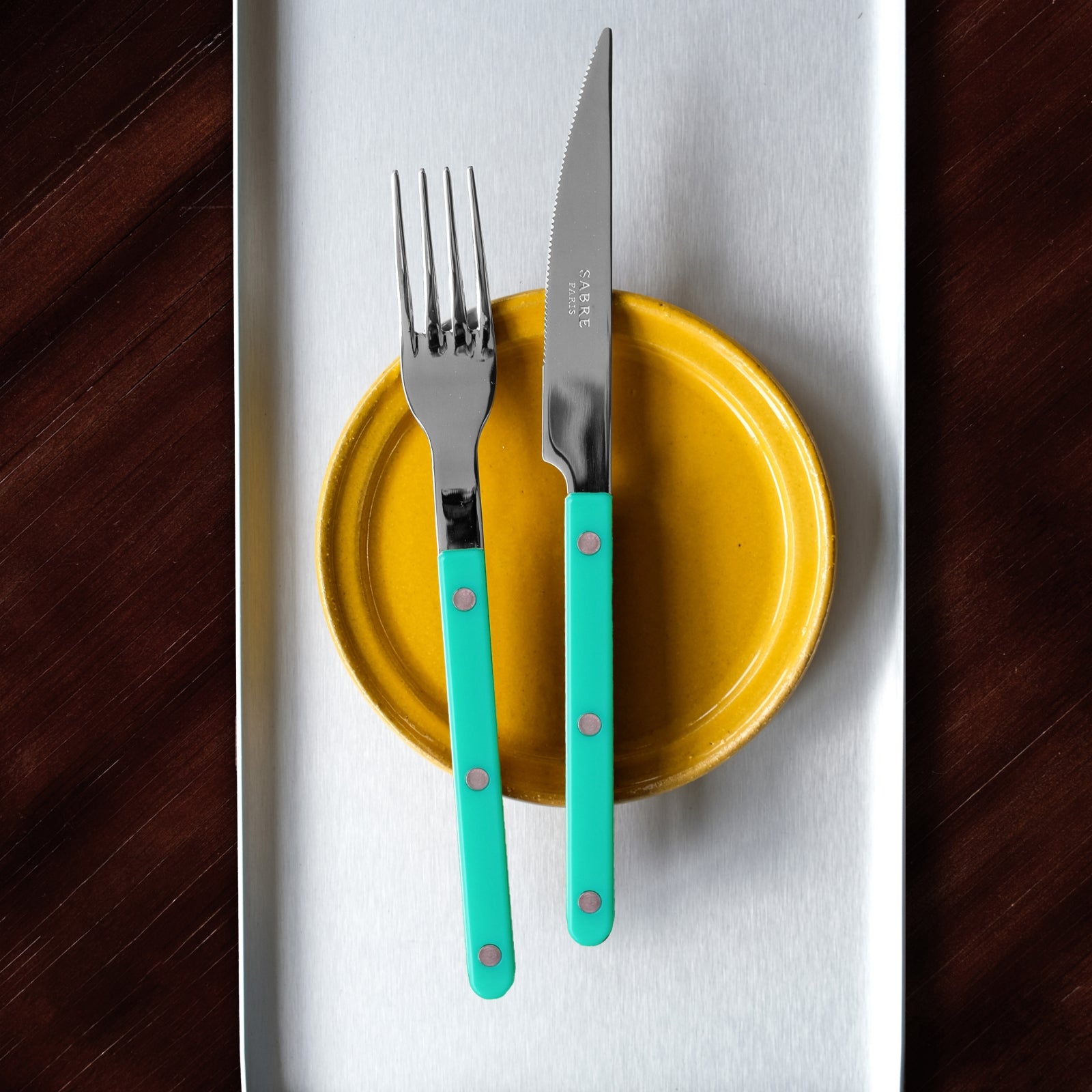 Bistrot Solid, Turquoise - Dinner knife